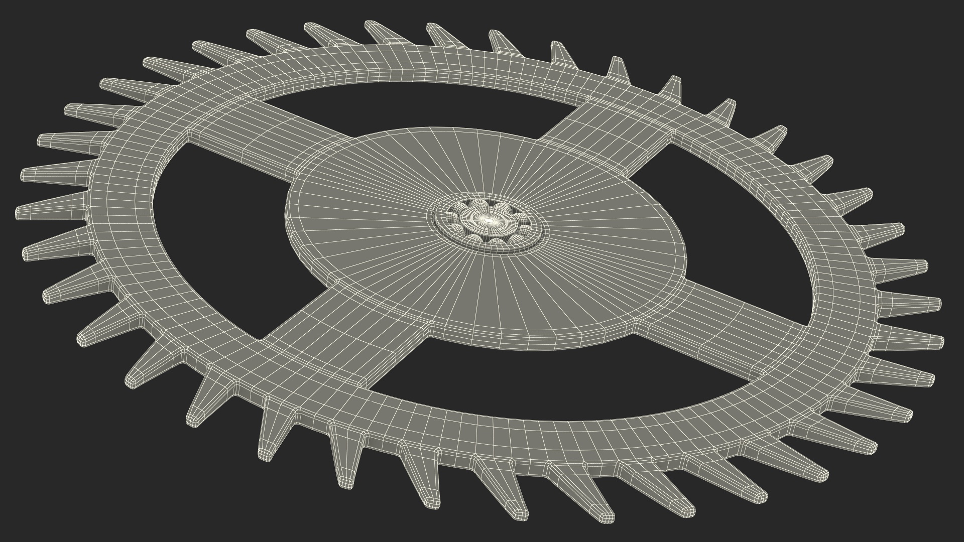 Clock Cog 3D model