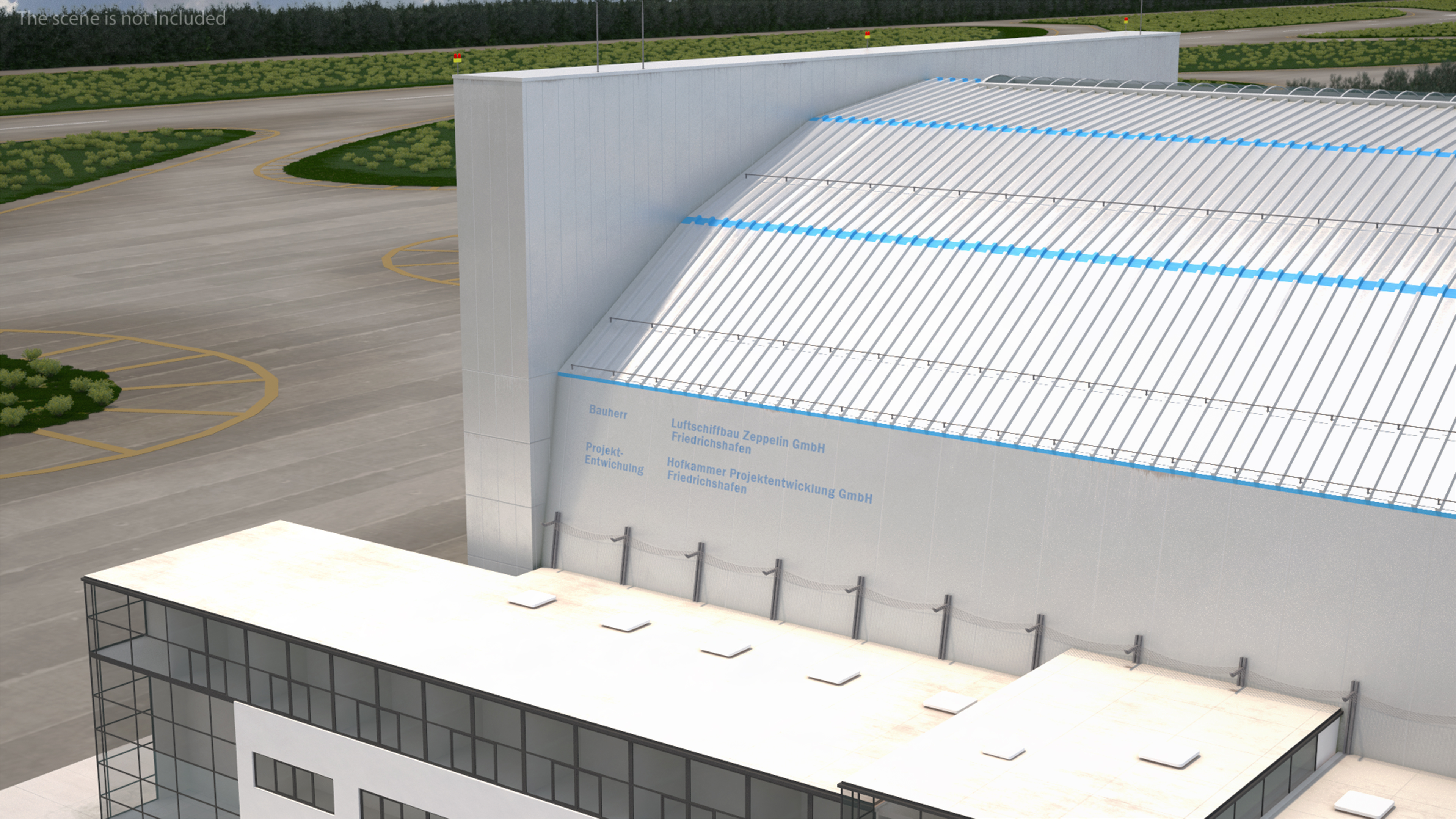 3D Friedrichshafen Zeppelin Hangar