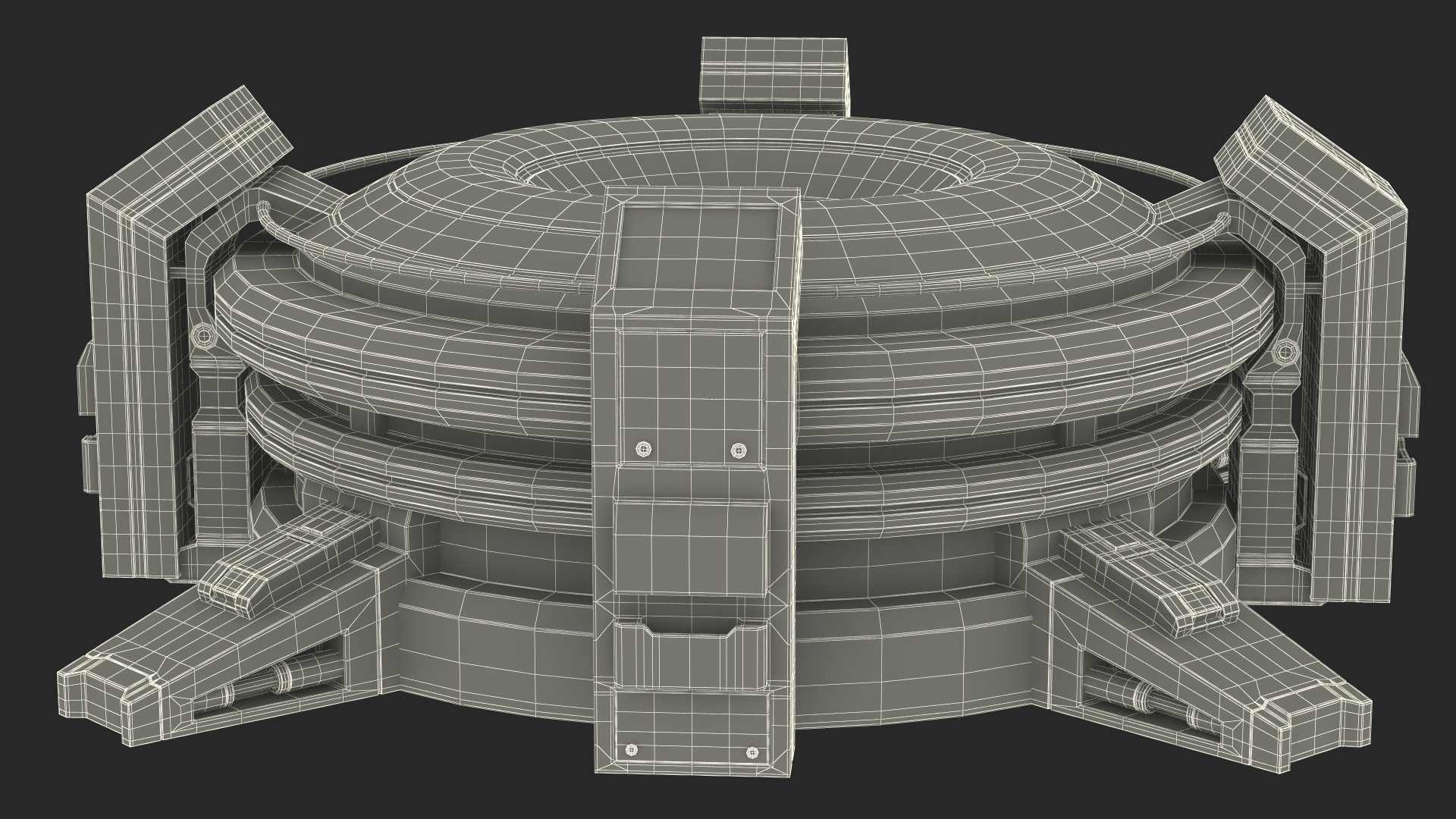 Futuristic Control Panel 3D model