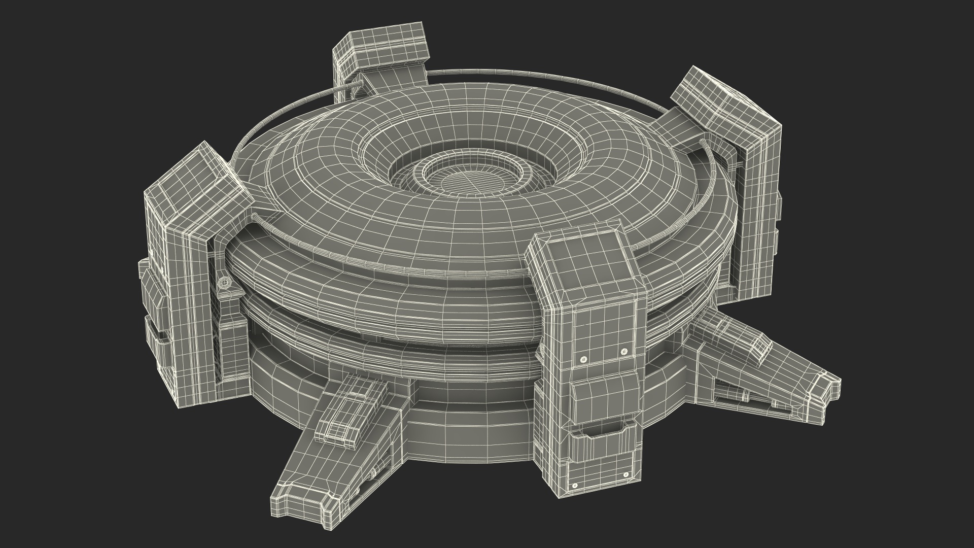 Futuristic Control Panel 3D model