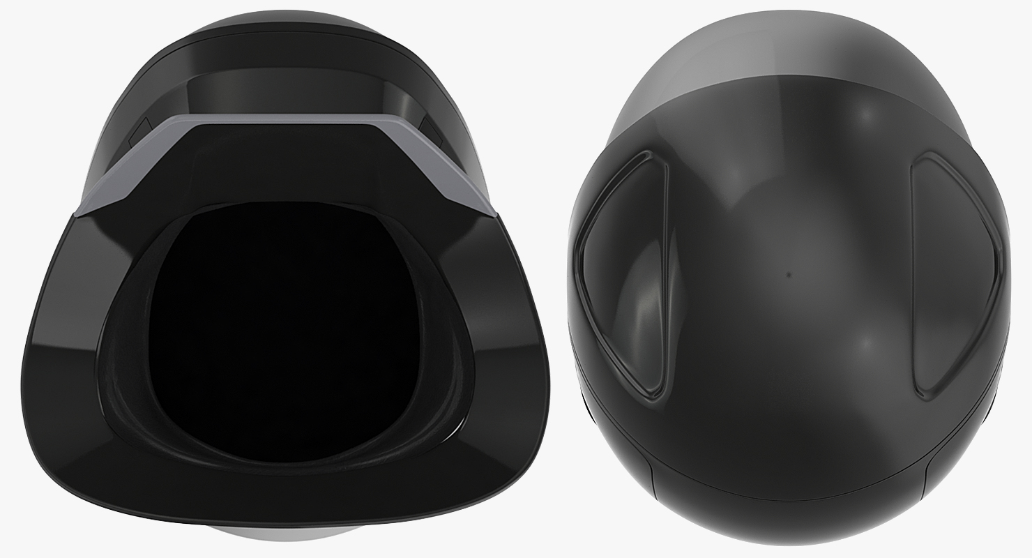 3D model Sci Fi Space Helmet Black