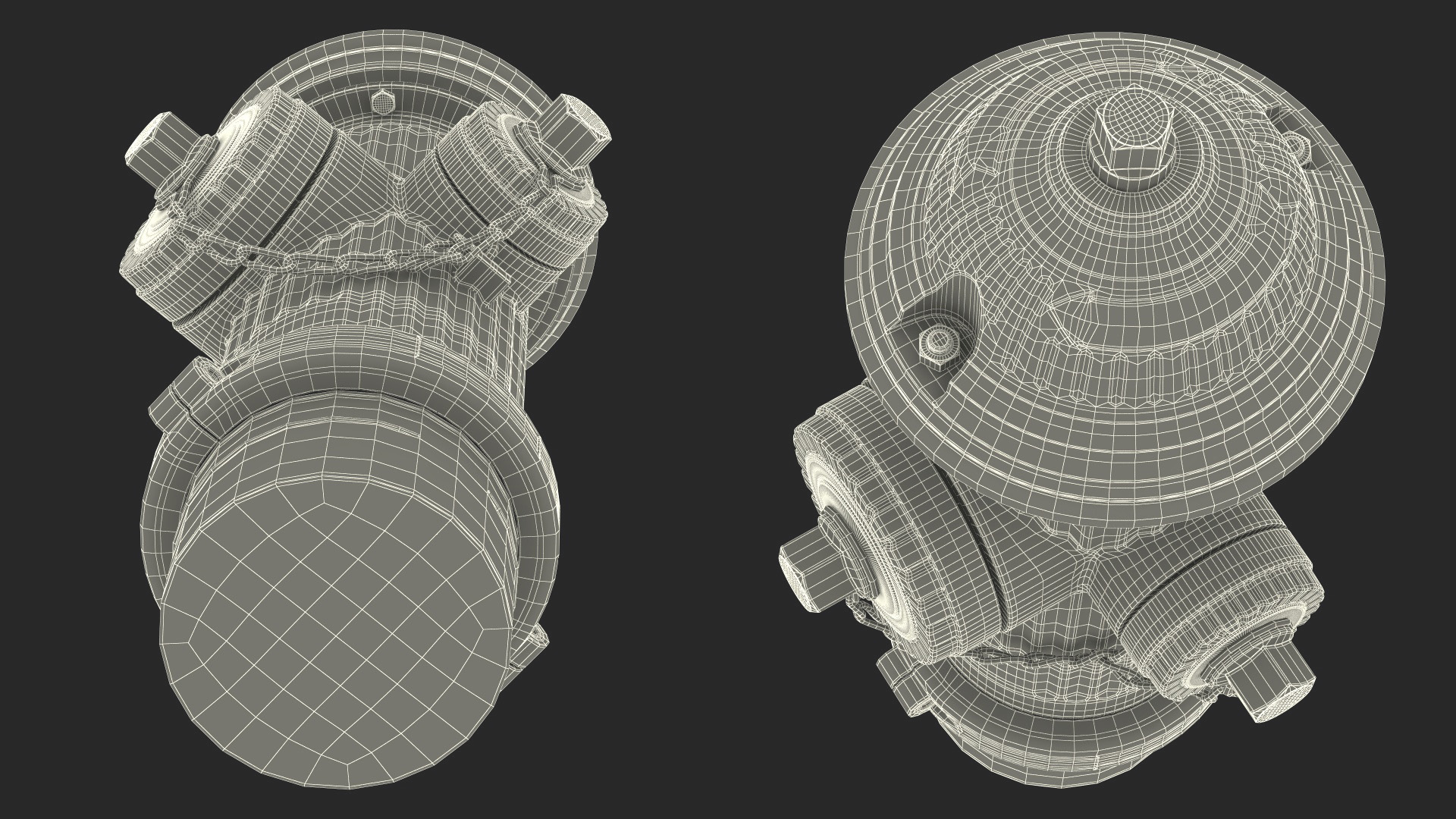 3D Urban Fire Hydrant model