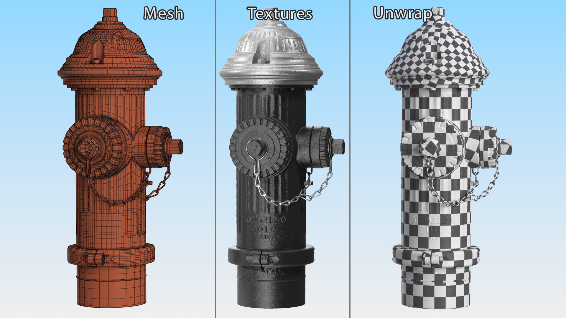 3D Urban Fire Hydrant model