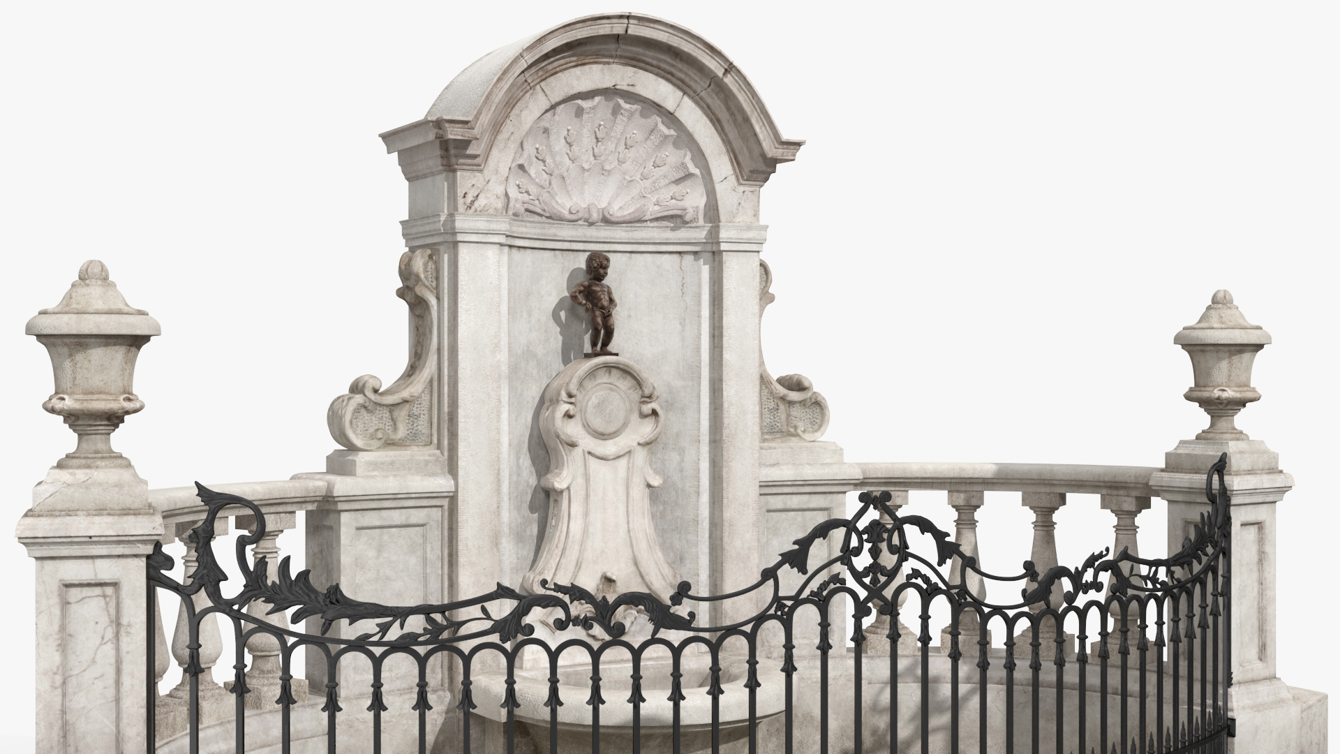 3D Manneken Pis Fountain