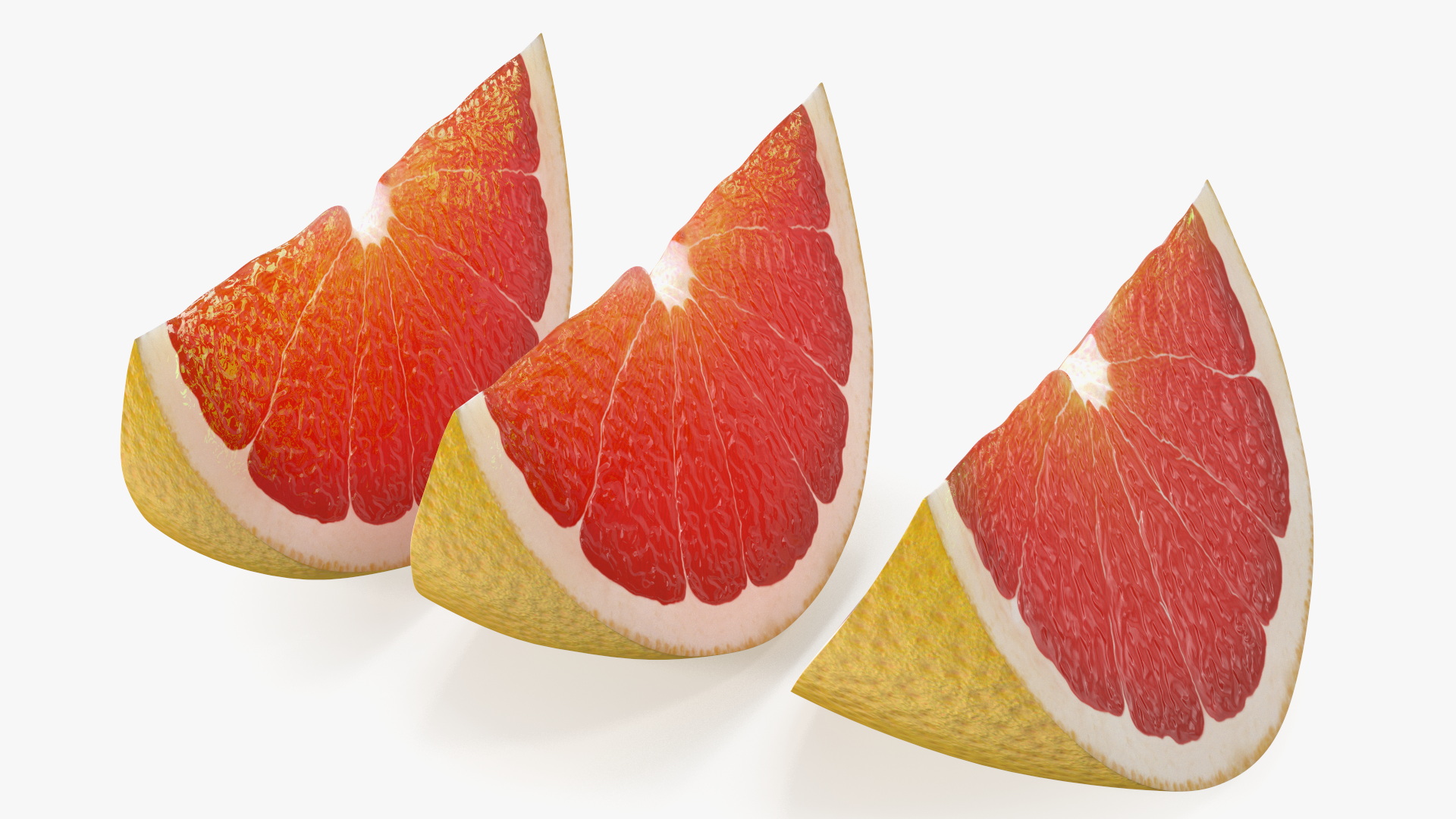 Sliced Grapefruit 3D