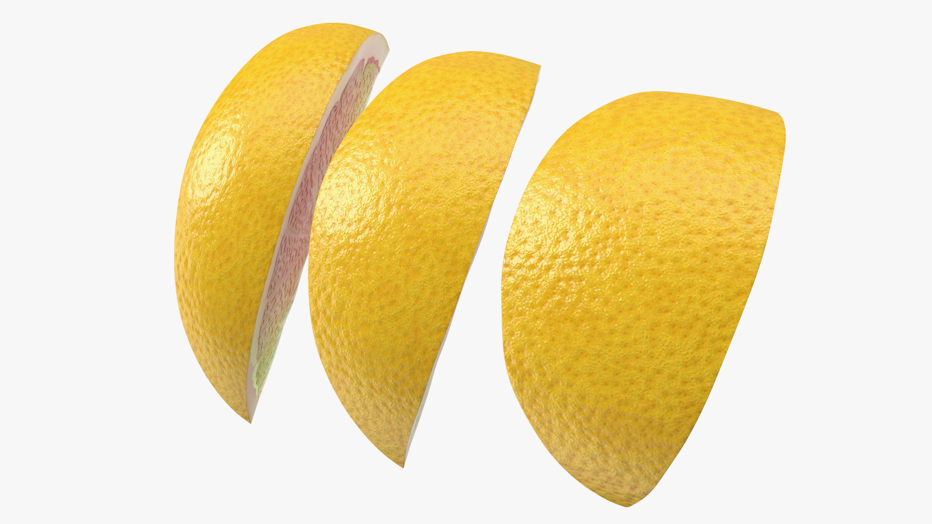 Sliced Grapefruit 3D