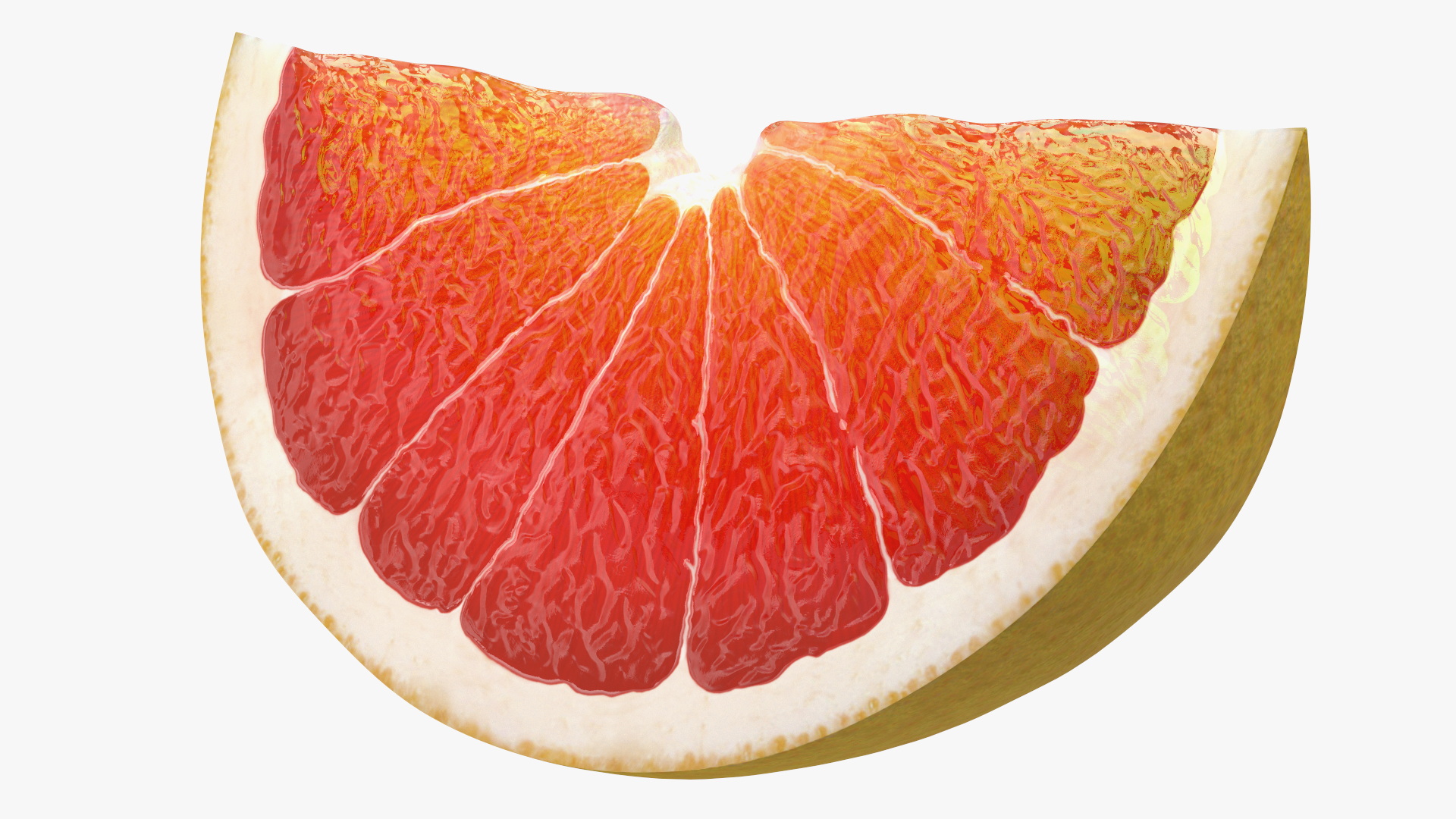 Sliced Grapefruit 3D