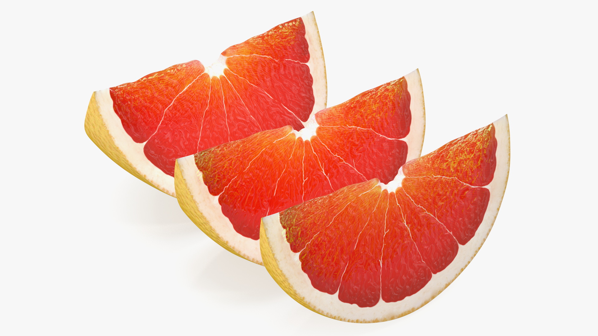 Sliced Grapefruit 3D