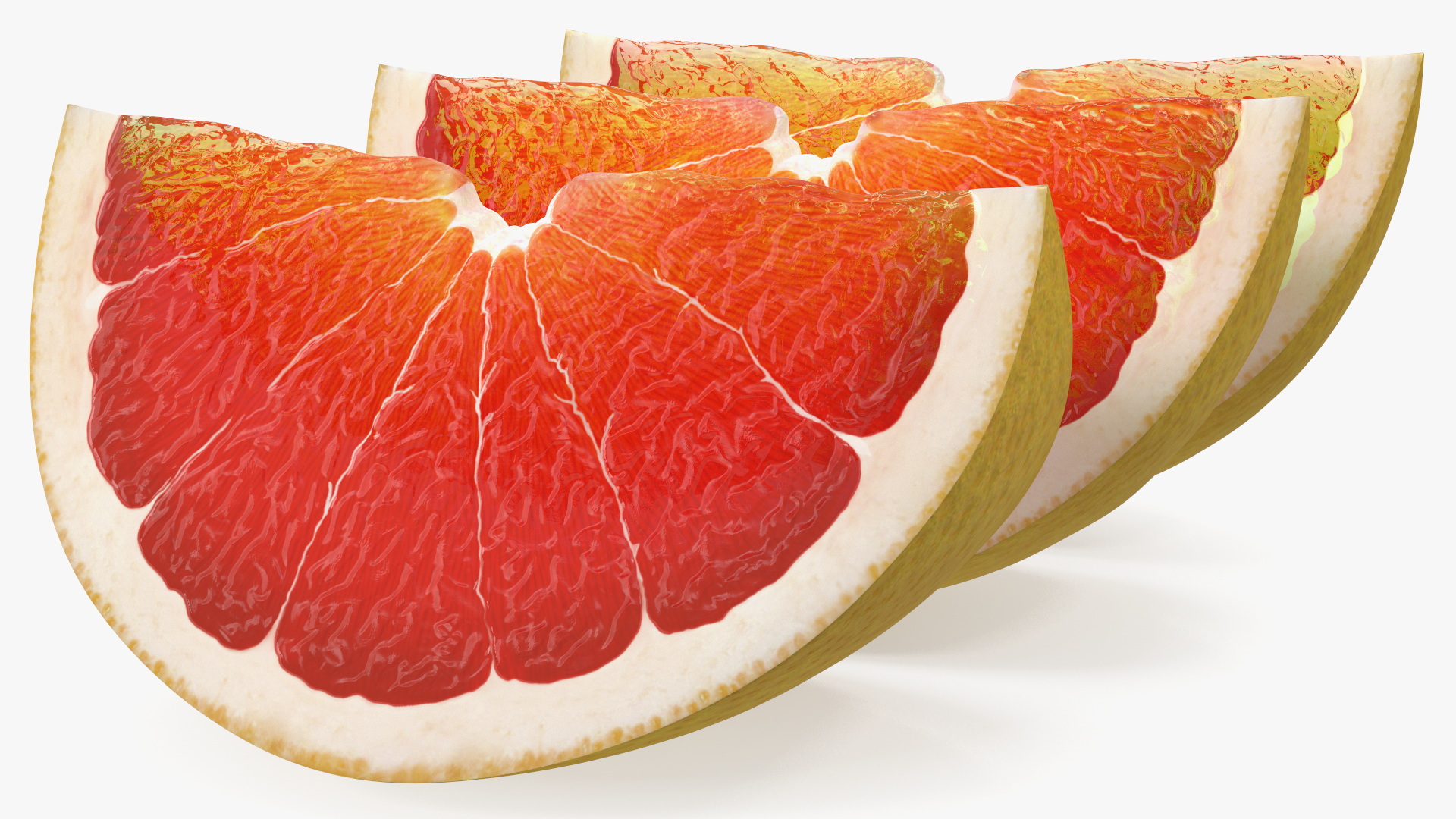 Sliced Grapefruit 3D