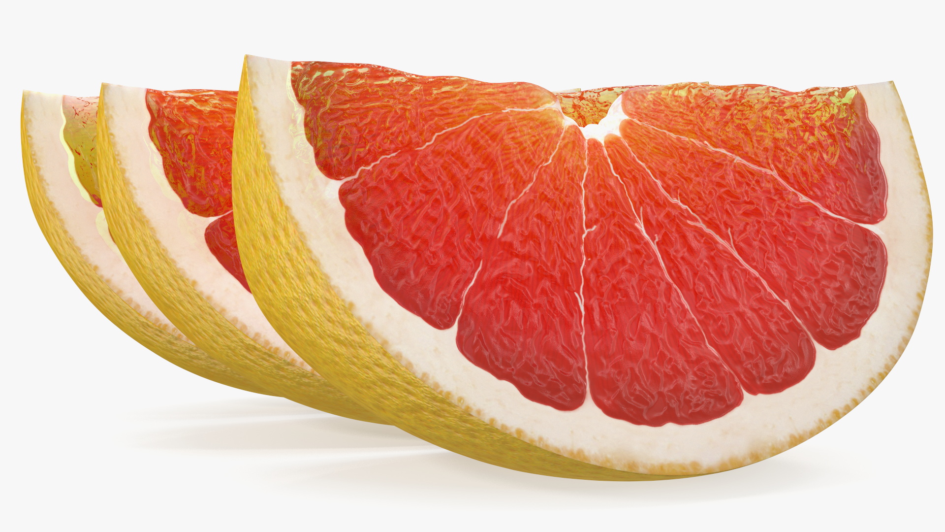 Sliced Grapefruit 3D