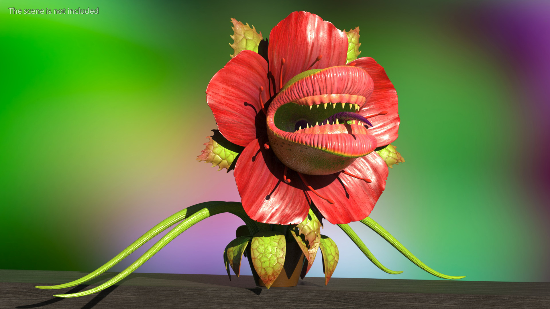 3D Monster Plant model