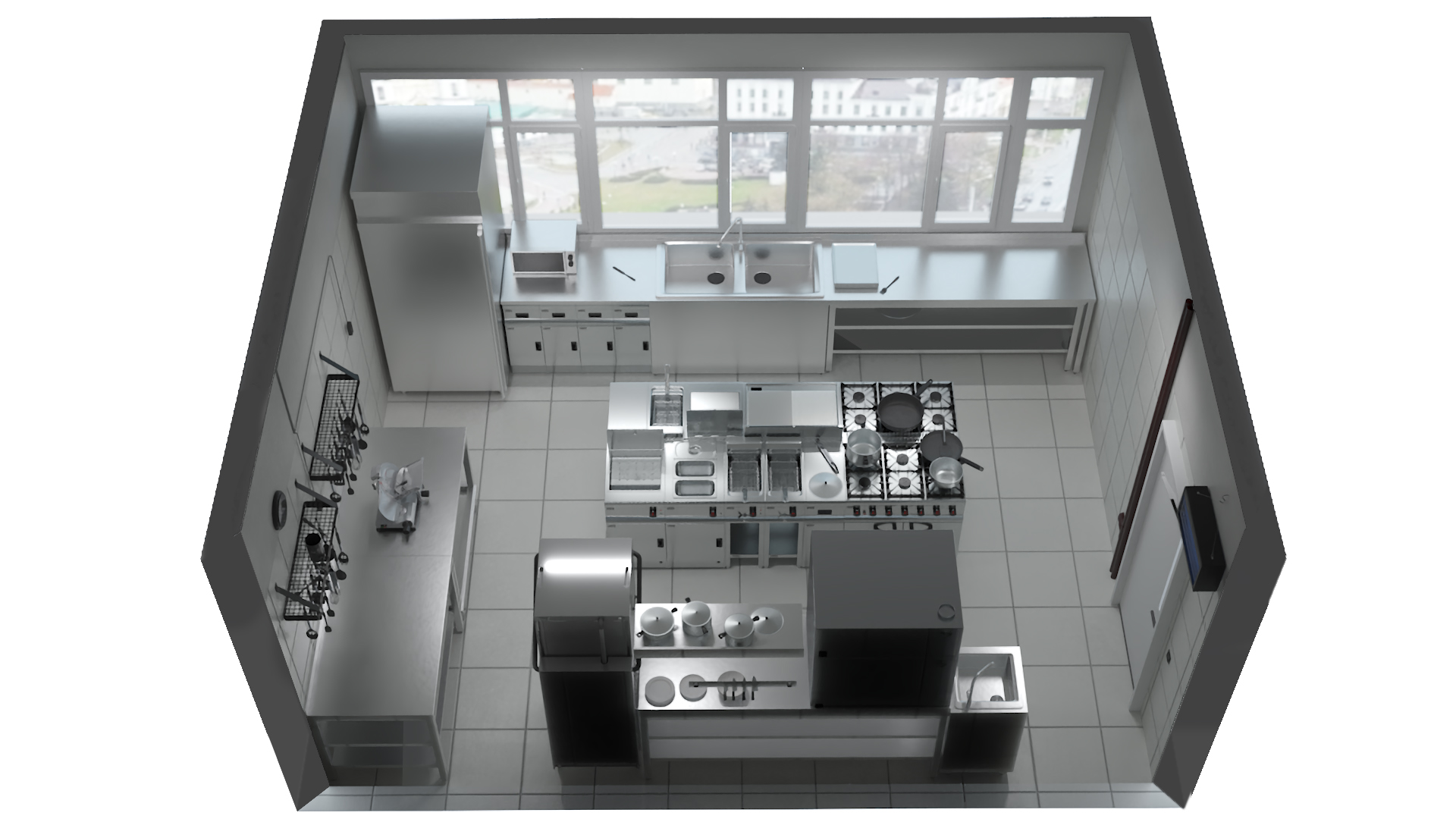 3D Restaurant Kitchen model