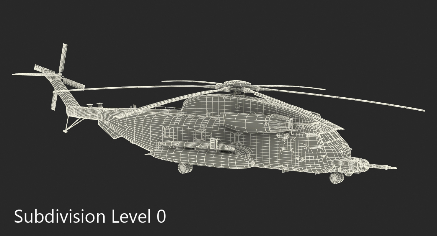 3D Sikorsky MH 53 Pave Low Usaf model