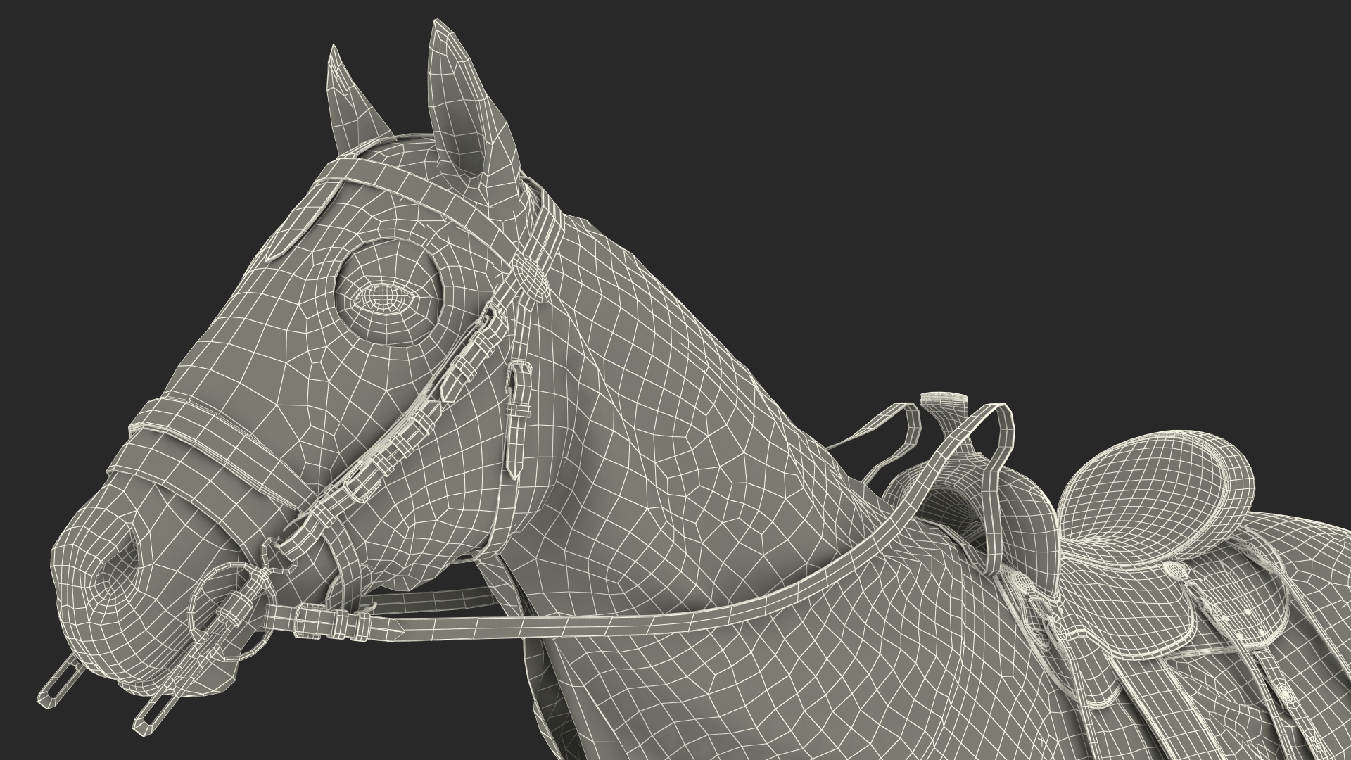 Crusader Horse Armor Fur 3D model