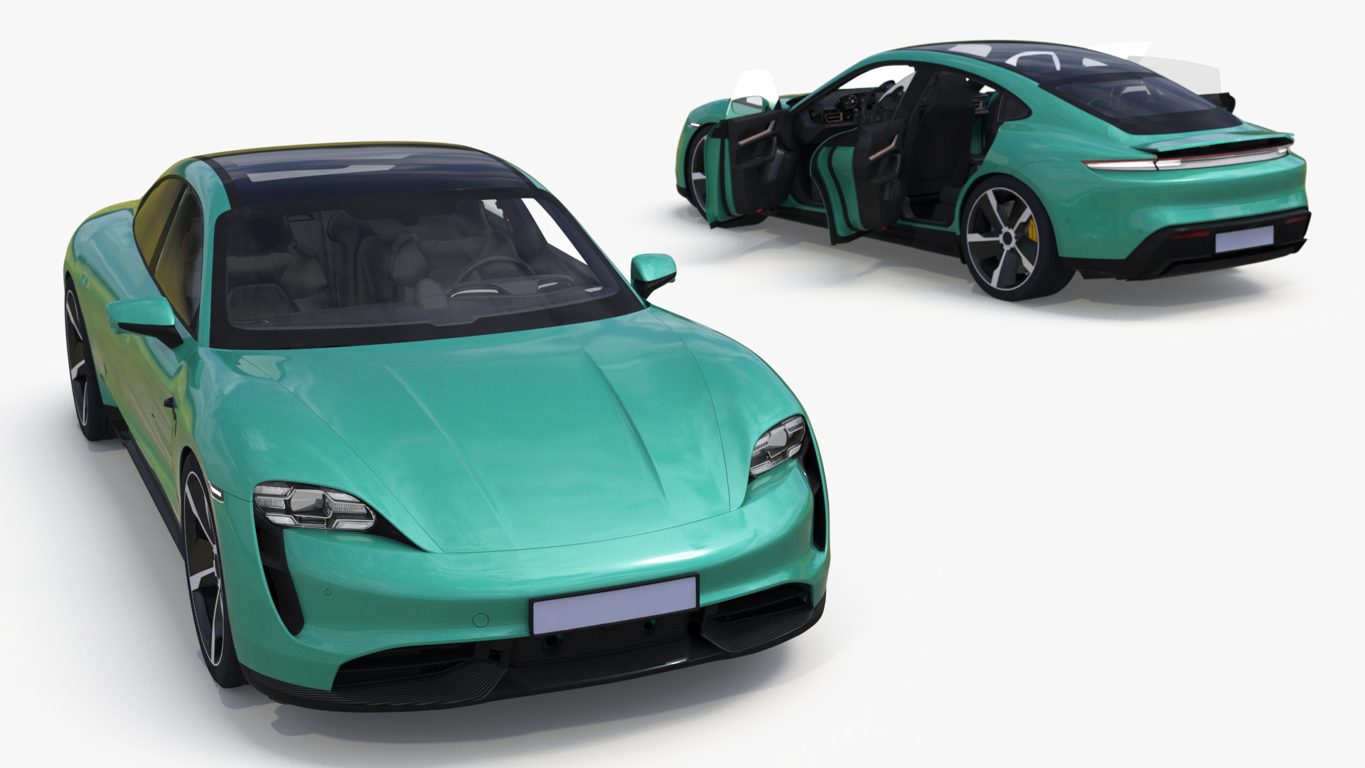 3D model Electric Sports Car Sedan Mint