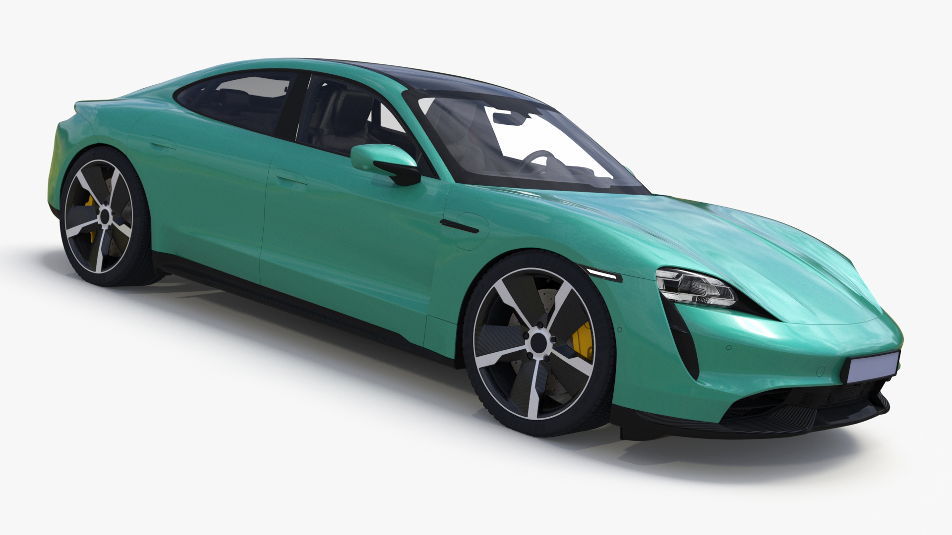 3D model Electric Sports Car Sedan Mint