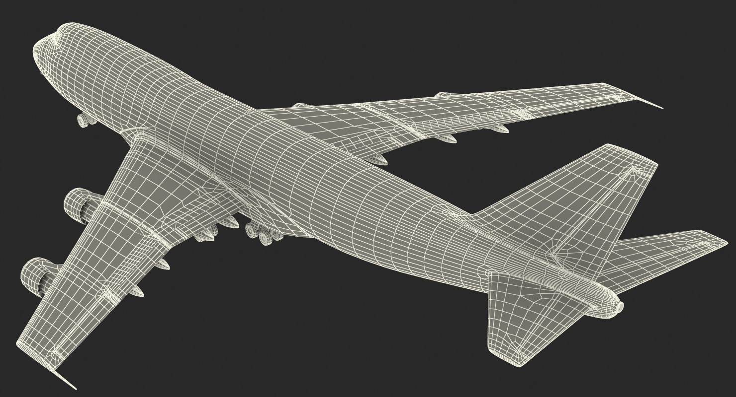 3D model Boeing 747 100B Generic Rigged