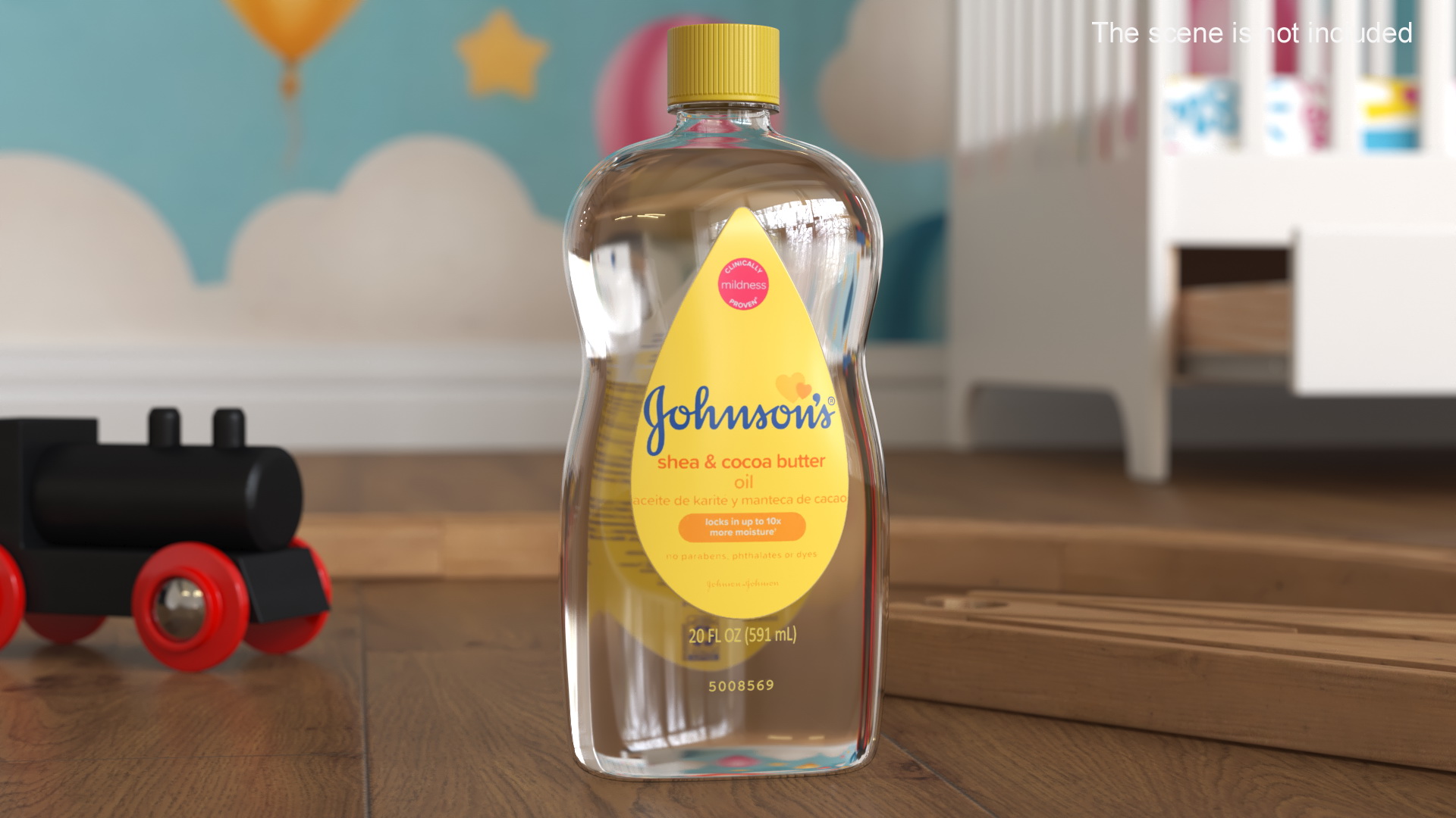 3D Johnsons Oil Bottle Yellow