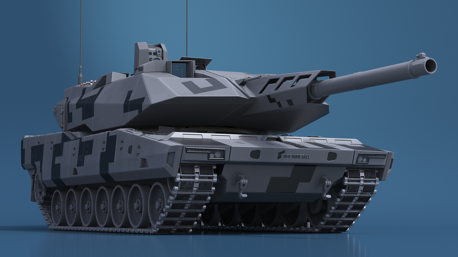 3D model KF 51 Panther Main Battle Tank