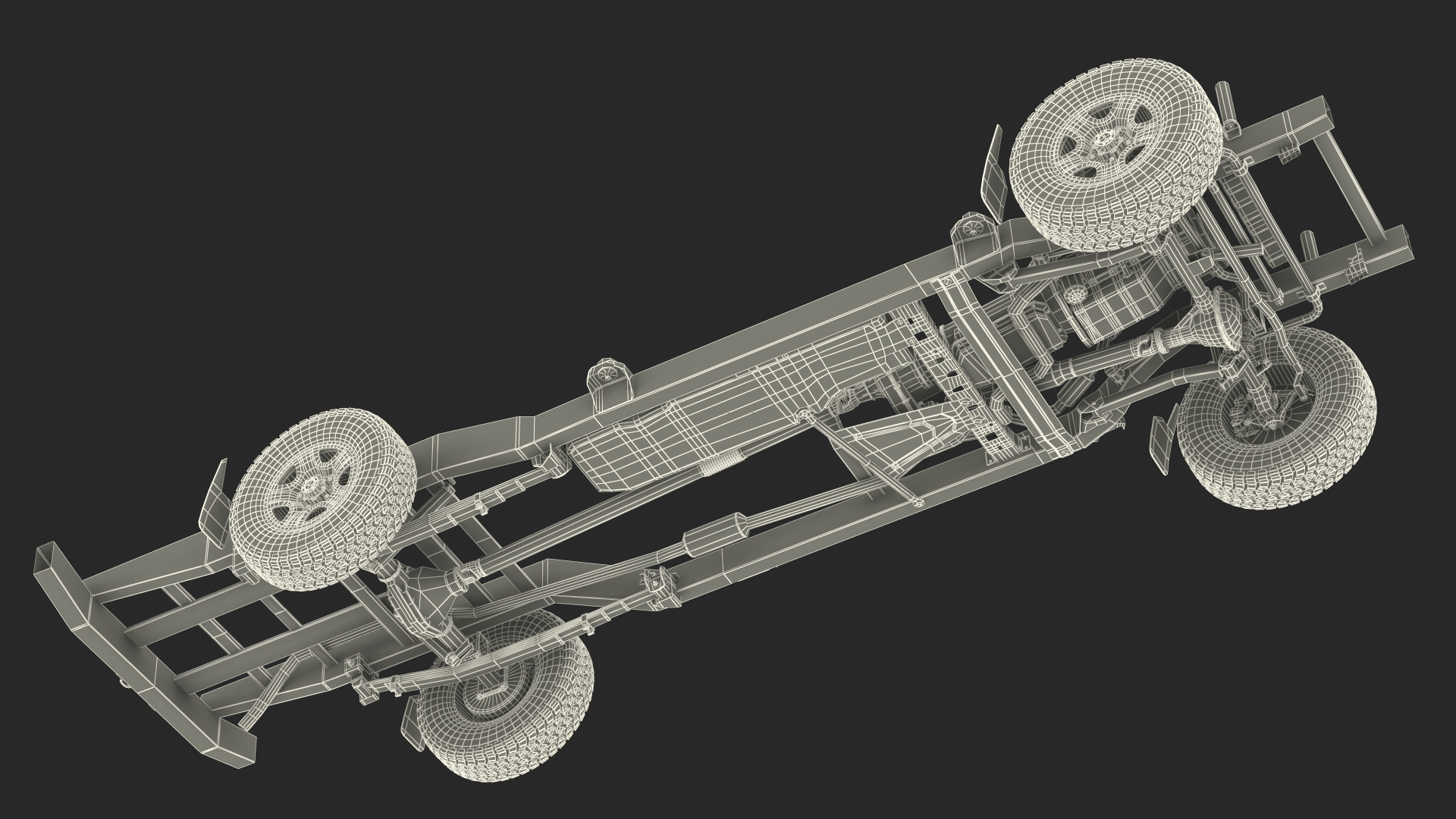 3D Offroad Vehicle Chassis model