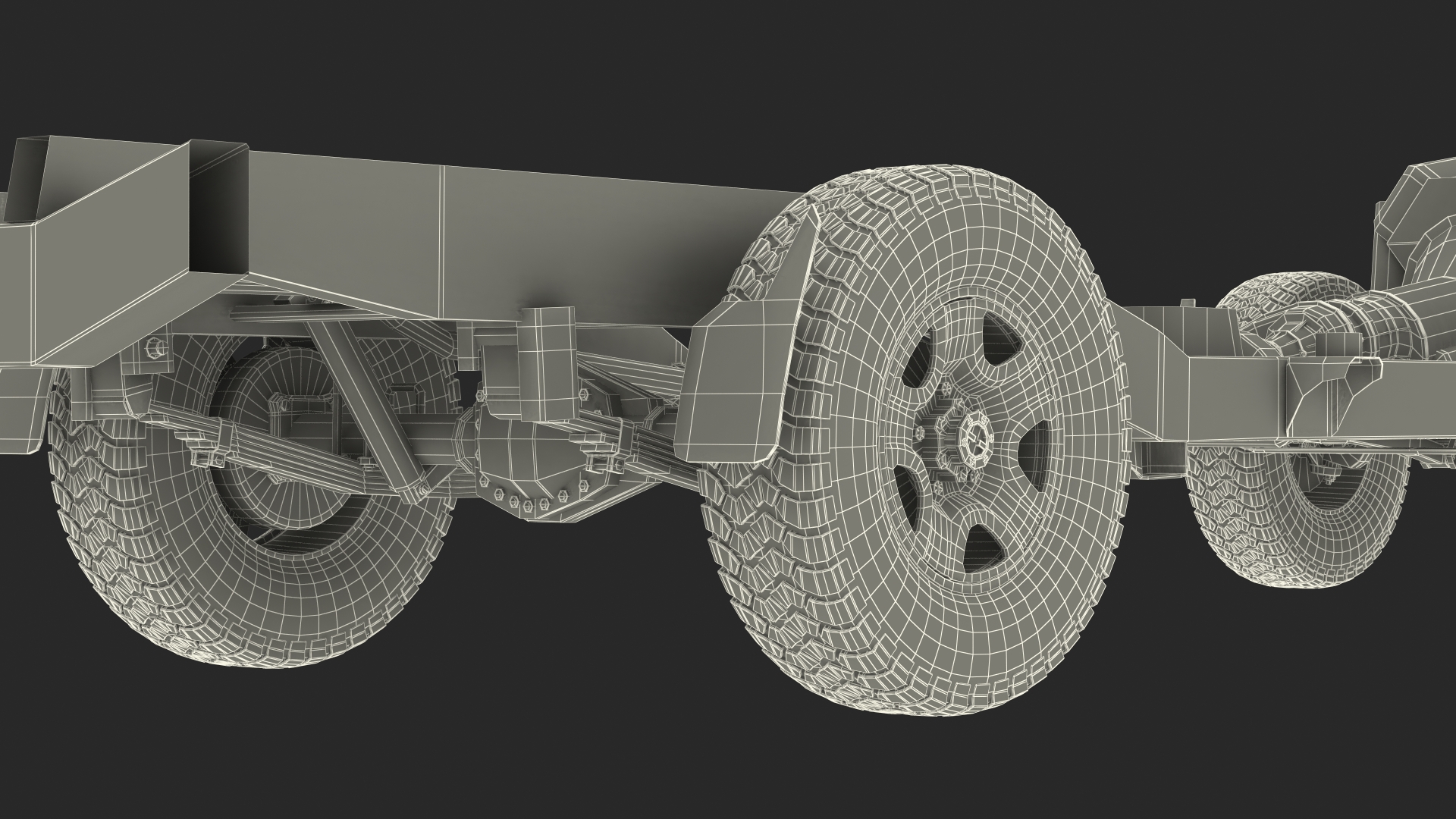 3D Offroad Vehicle Chassis model