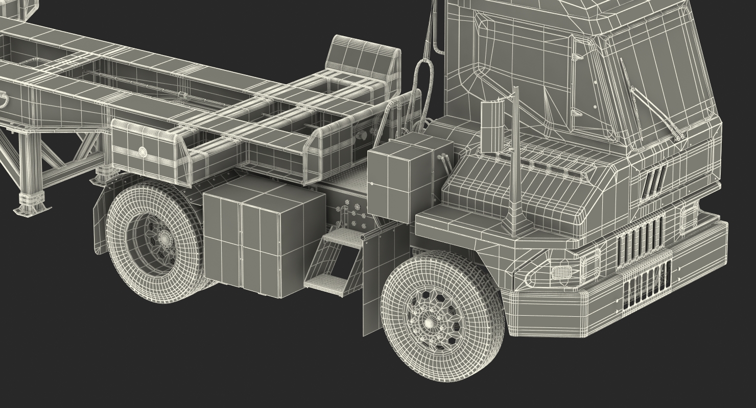 Terminal Tractor with Semi Trailer 3D model