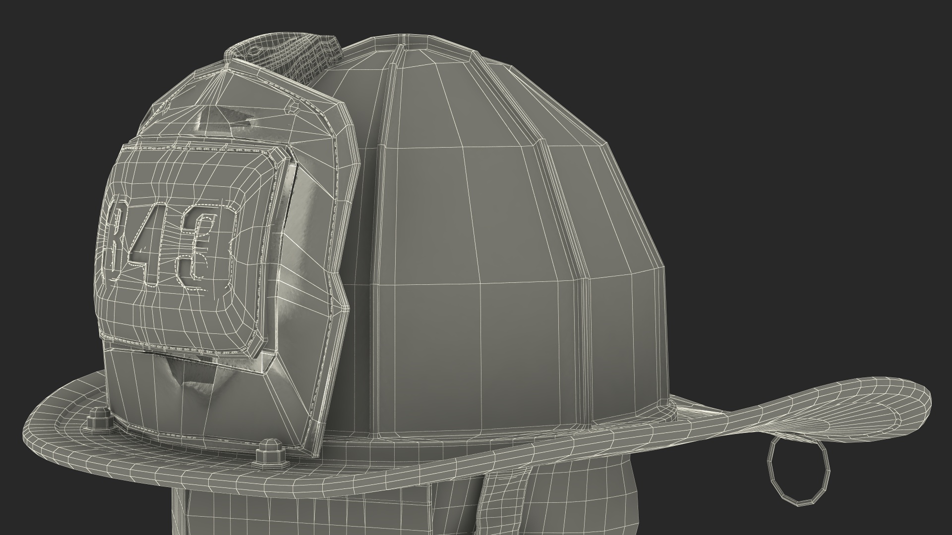 3D model Firefighter Safety Helmet