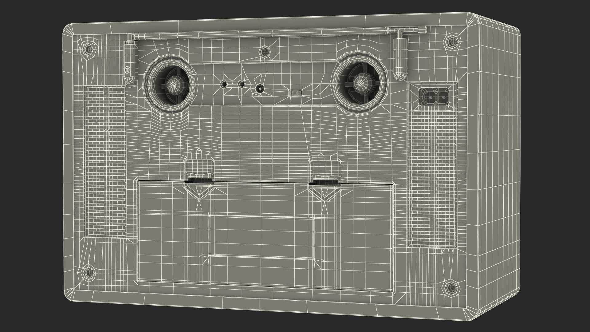 3D Vintage Radio model