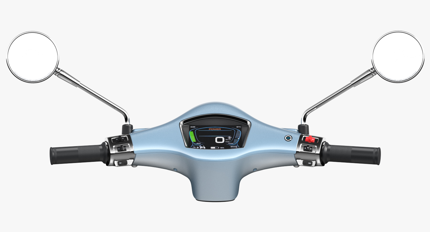 Scooter Steering Wheel 3D