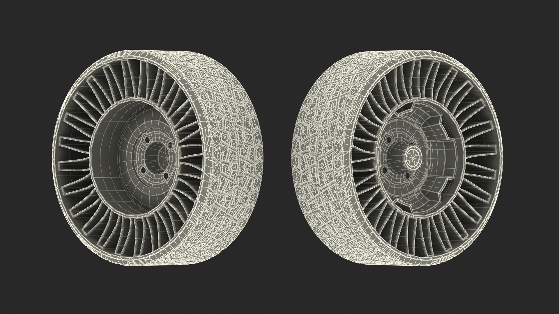 3D Dirty Airless Tire for Golf Cart MICHELIN