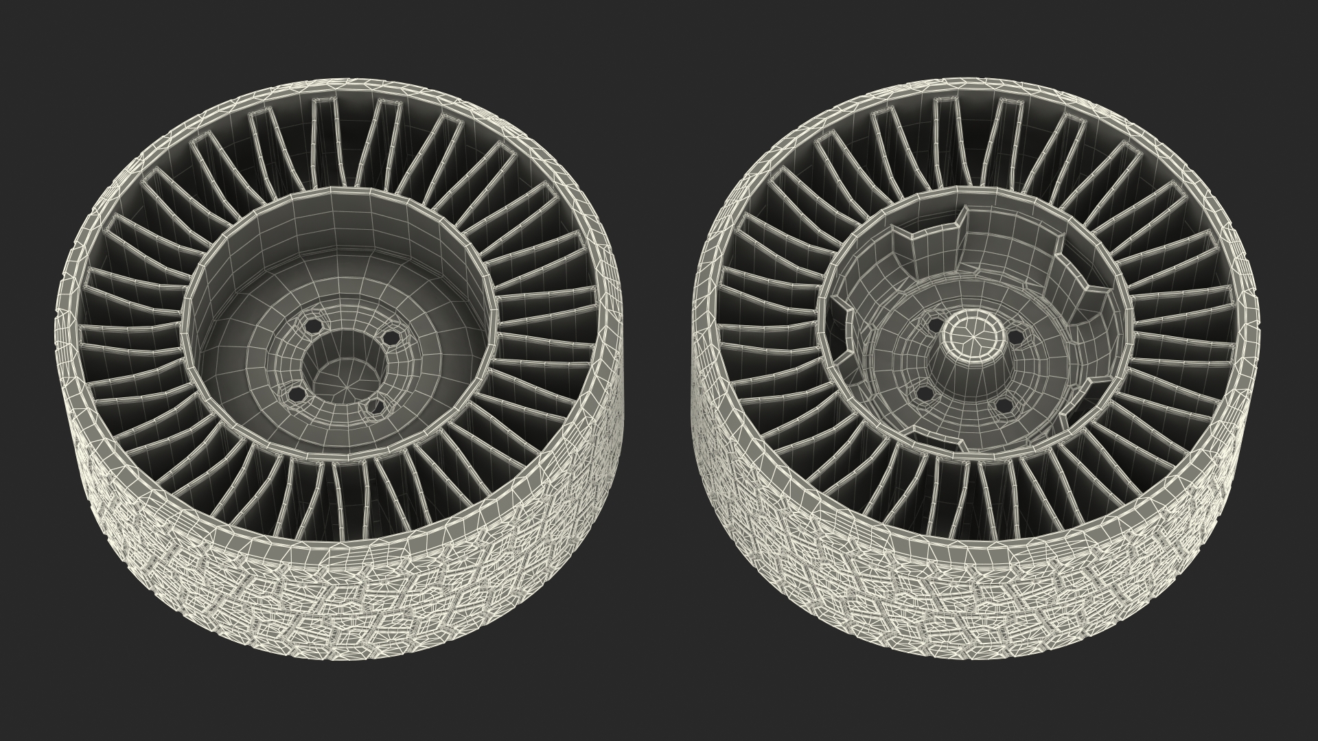 3D Dirty Airless Tire for Golf Cart MICHELIN