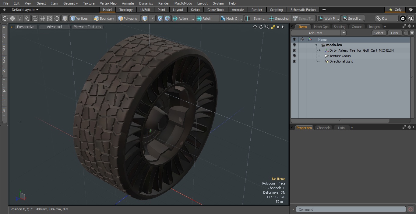 3D Dirty Airless Tire for Golf Cart MICHELIN