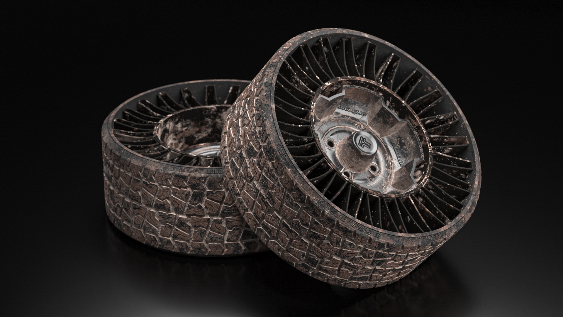 3D Dirty Airless Tire for Golf Cart MICHELIN