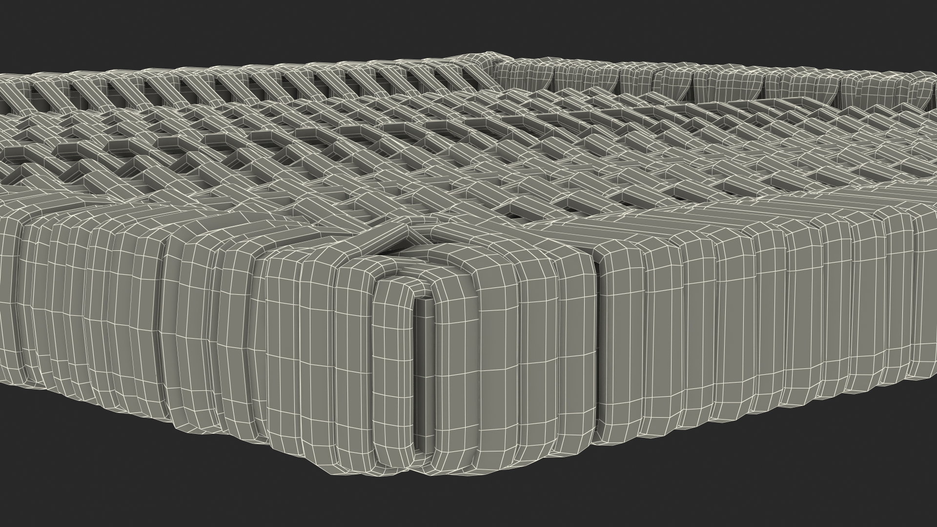 Rattan Panel 3D