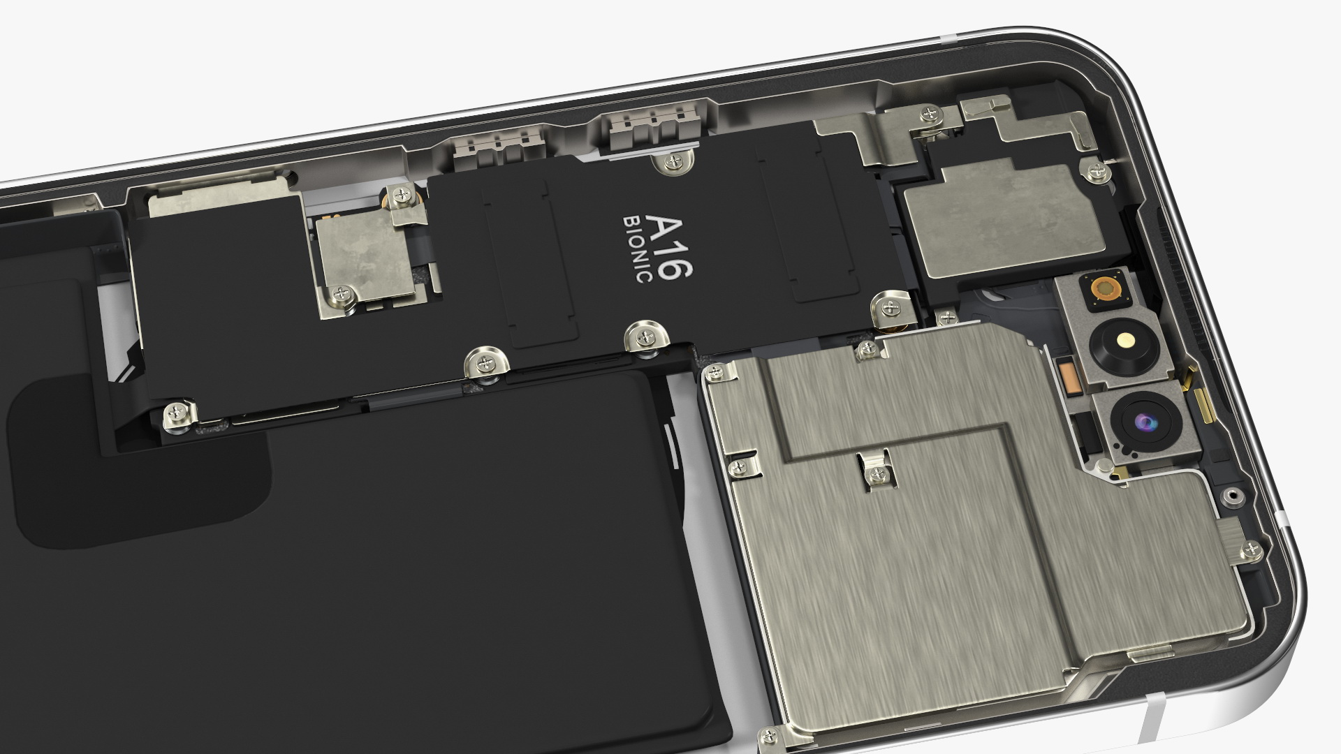 iPhone 14 Pro with Full Internal Structure 3D