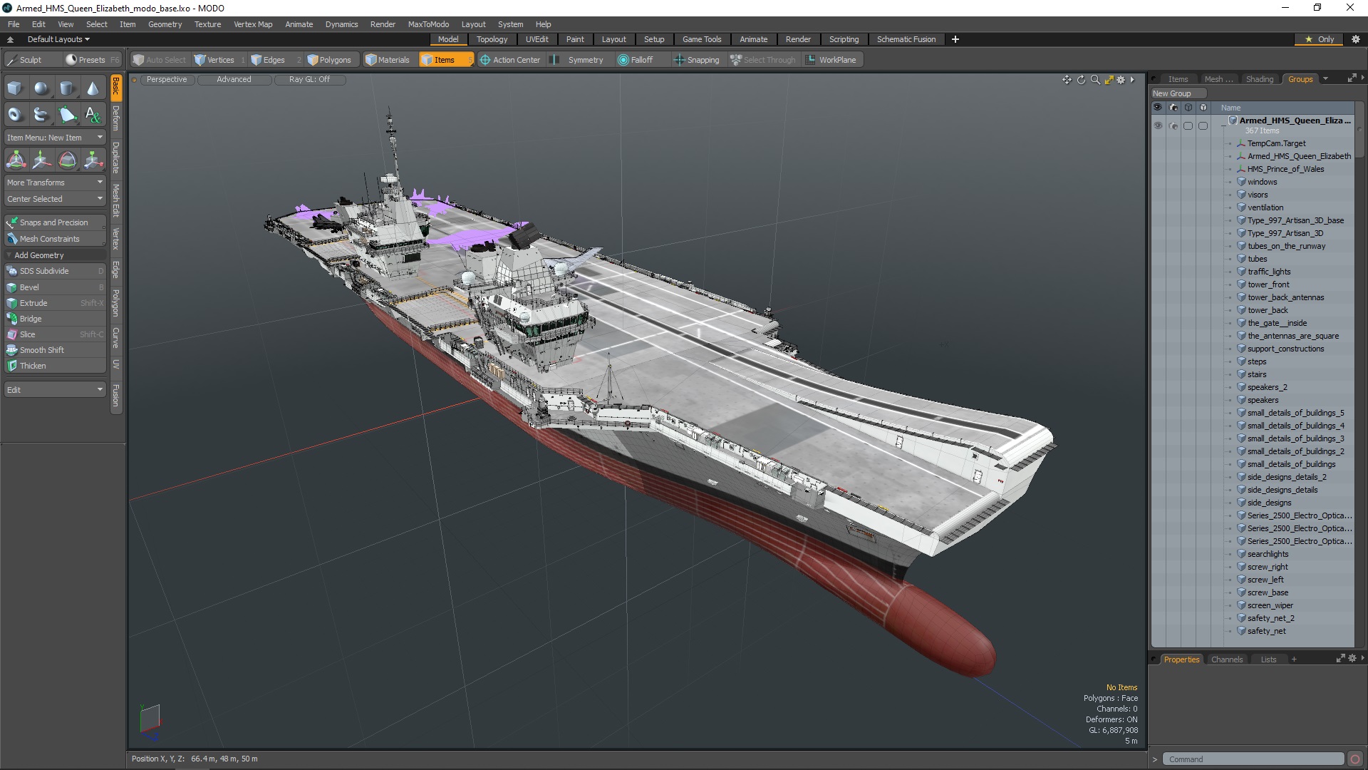 3D model Armed HMS Queen Elizabeth