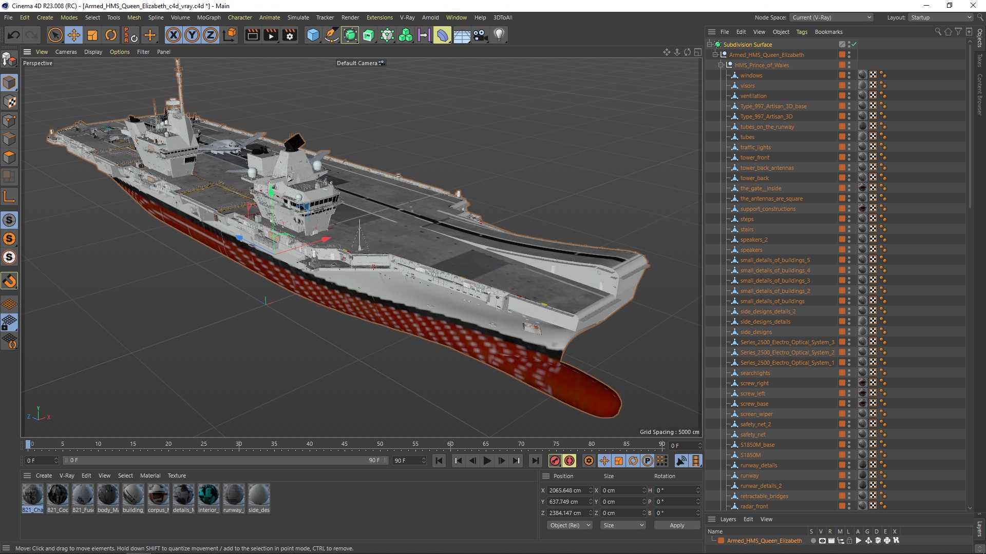 3D model Armed HMS Queen Elizabeth