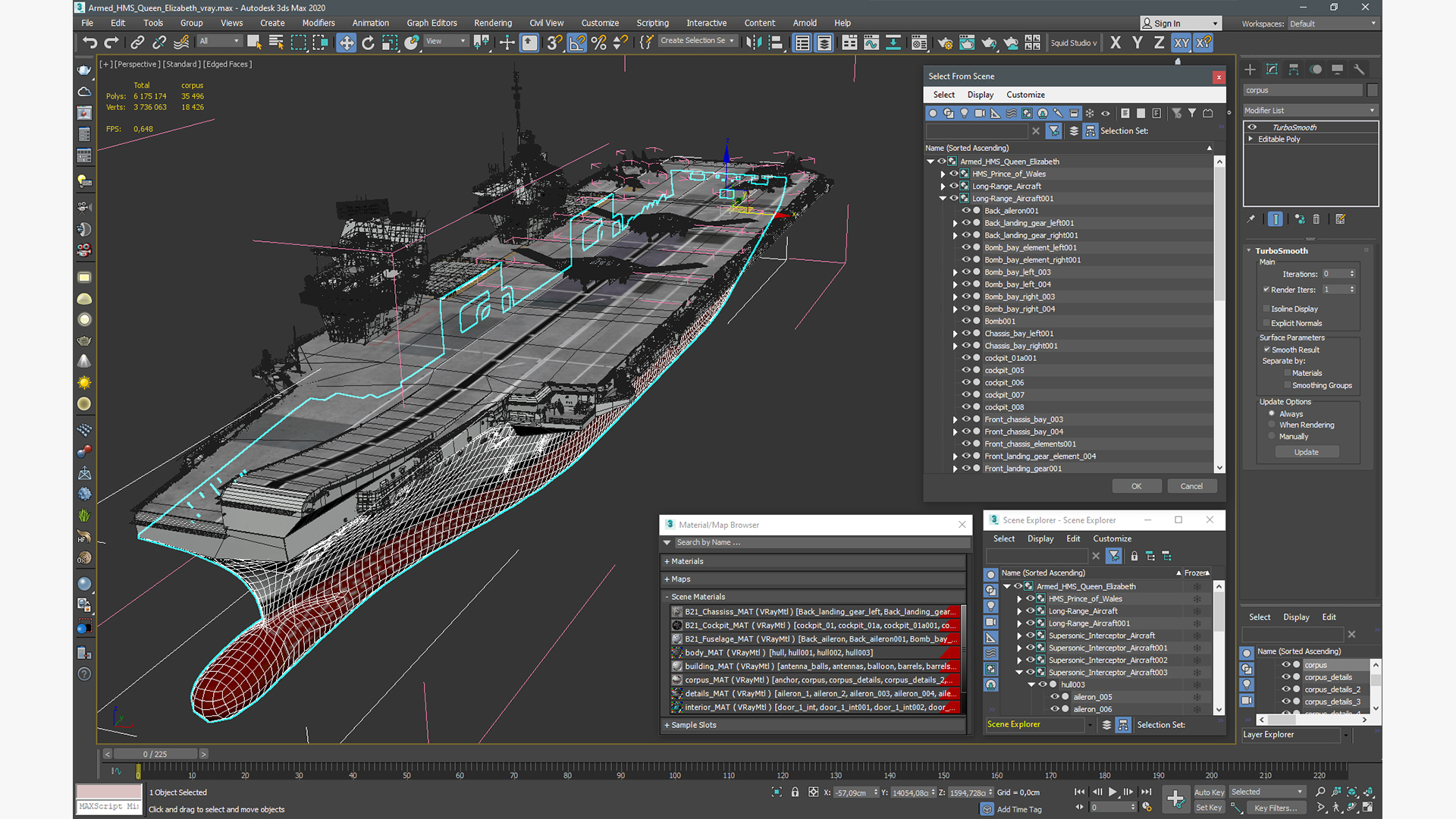 3D model Armed HMS Queen Elizabeth