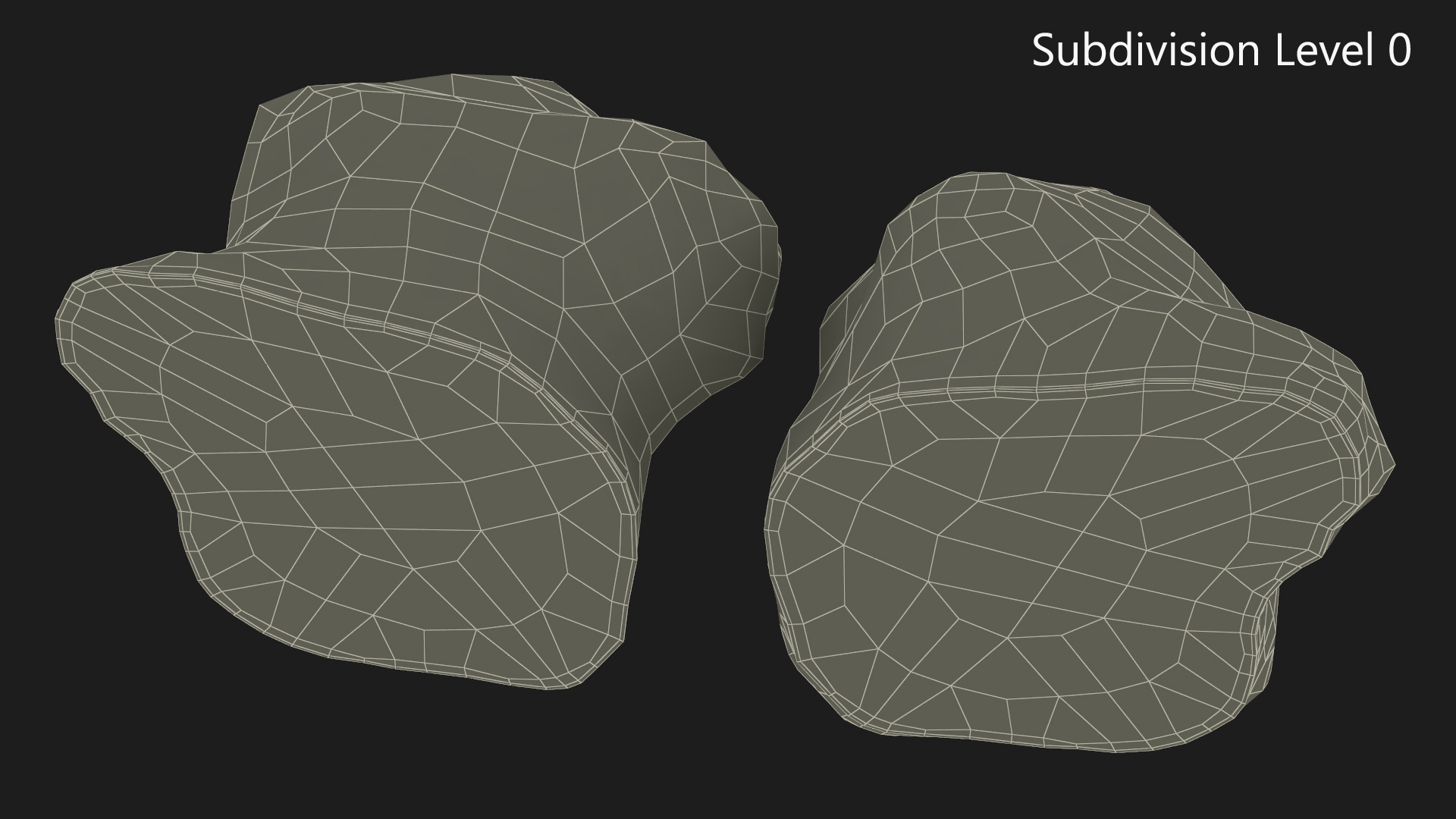 Topinambur Cut in Halves 3D model