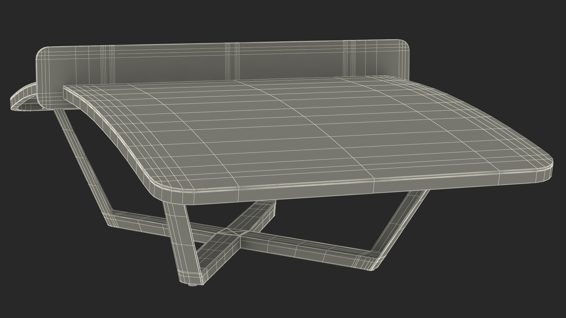 3D Teqball Table model