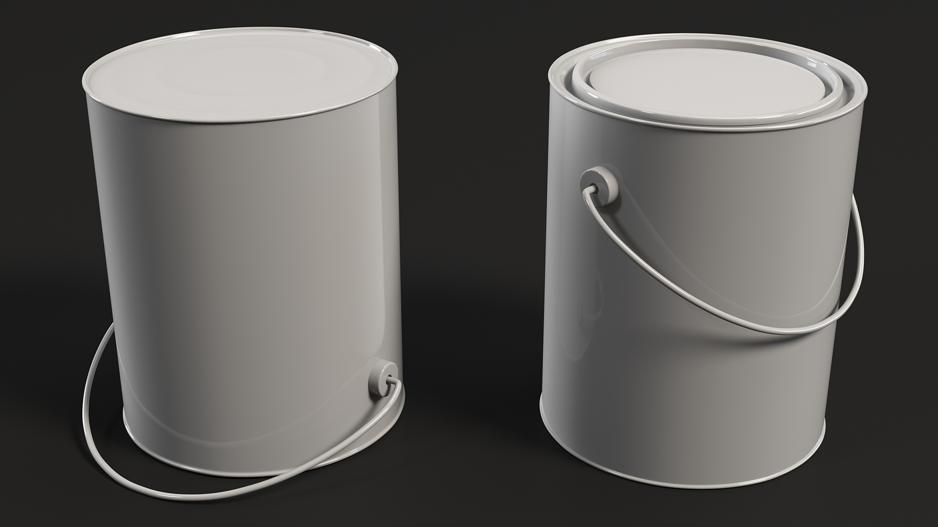 Paint Bucket Closed 3D model