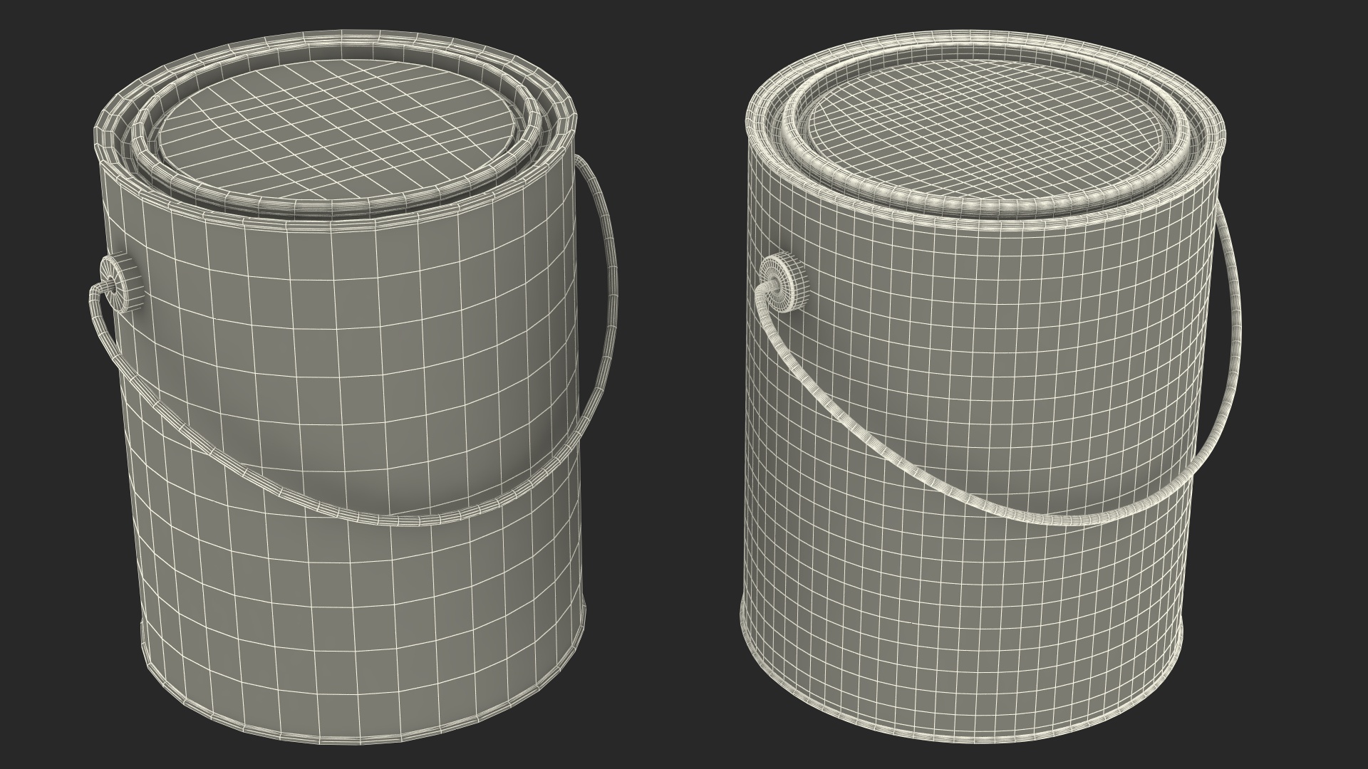 Paint Bucket Closed 3D model