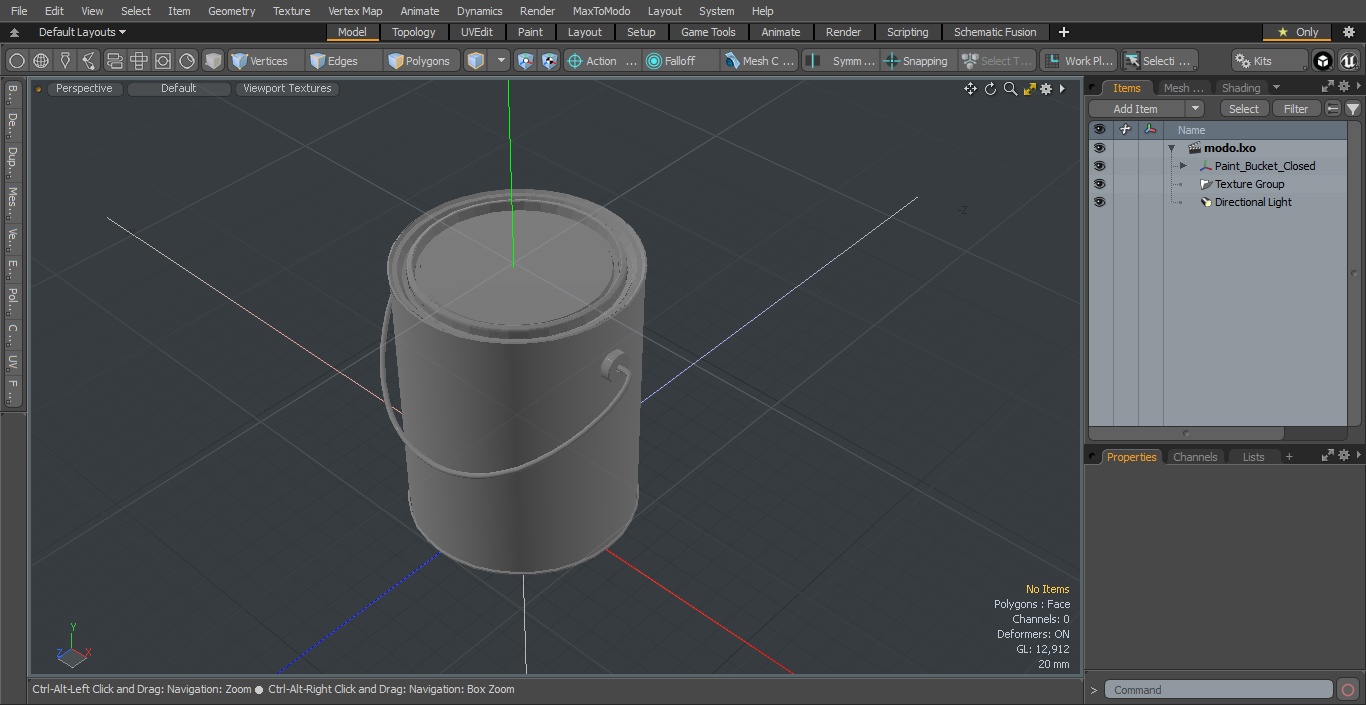 Paint Bucket Closed 3D model