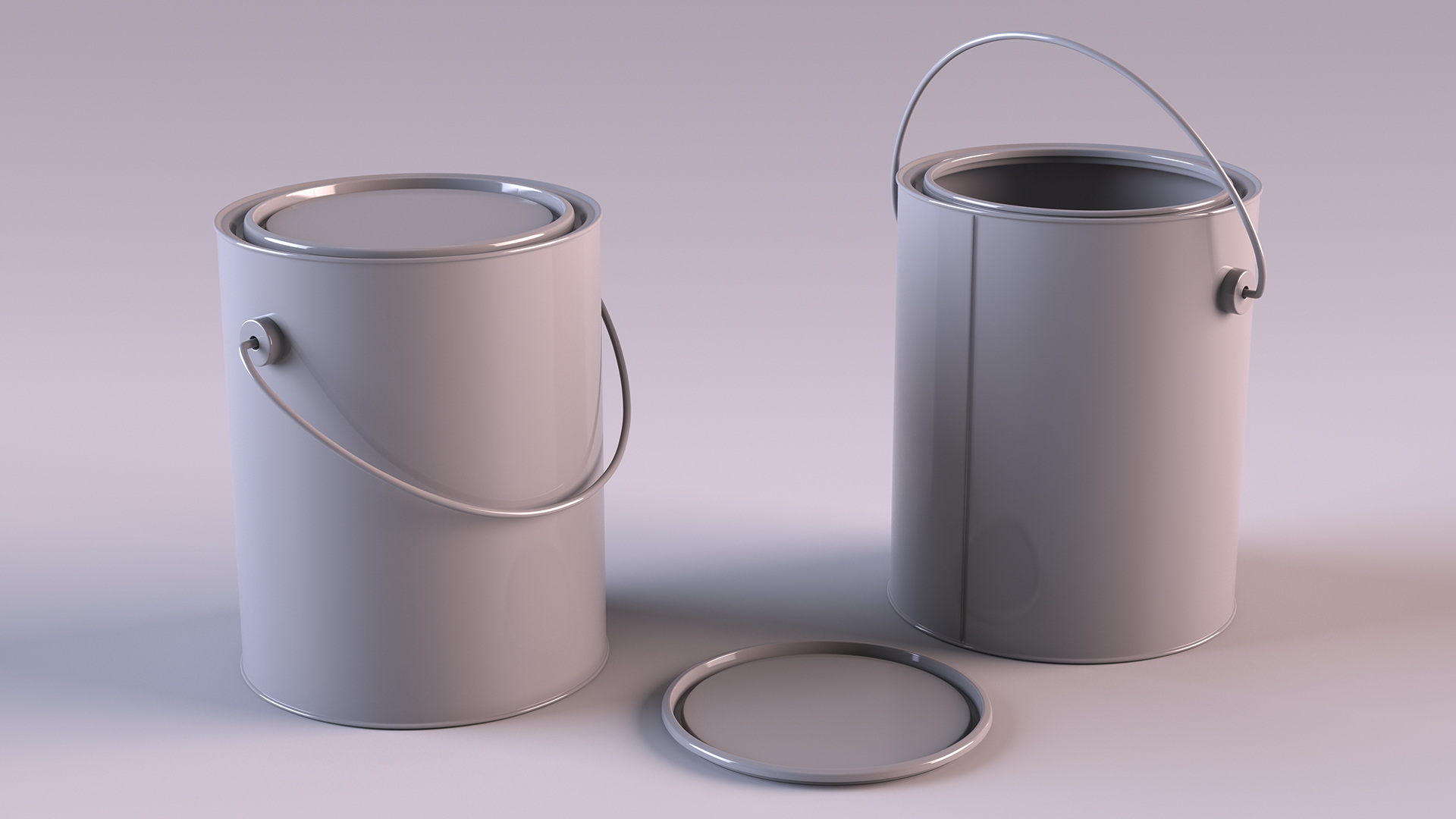 Paint Bucket Closed 3D model