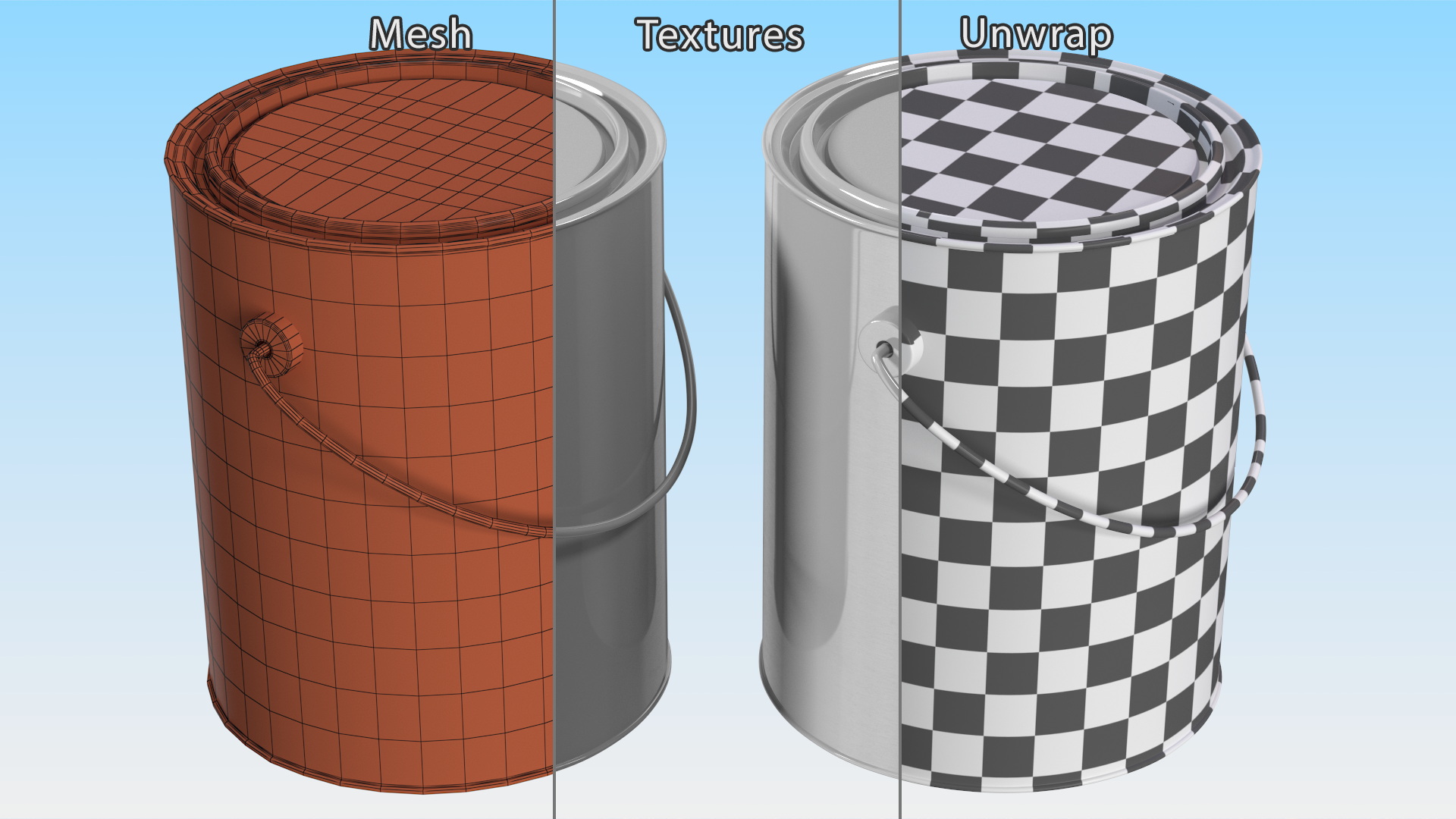 Paint Bucket Closed 3D model