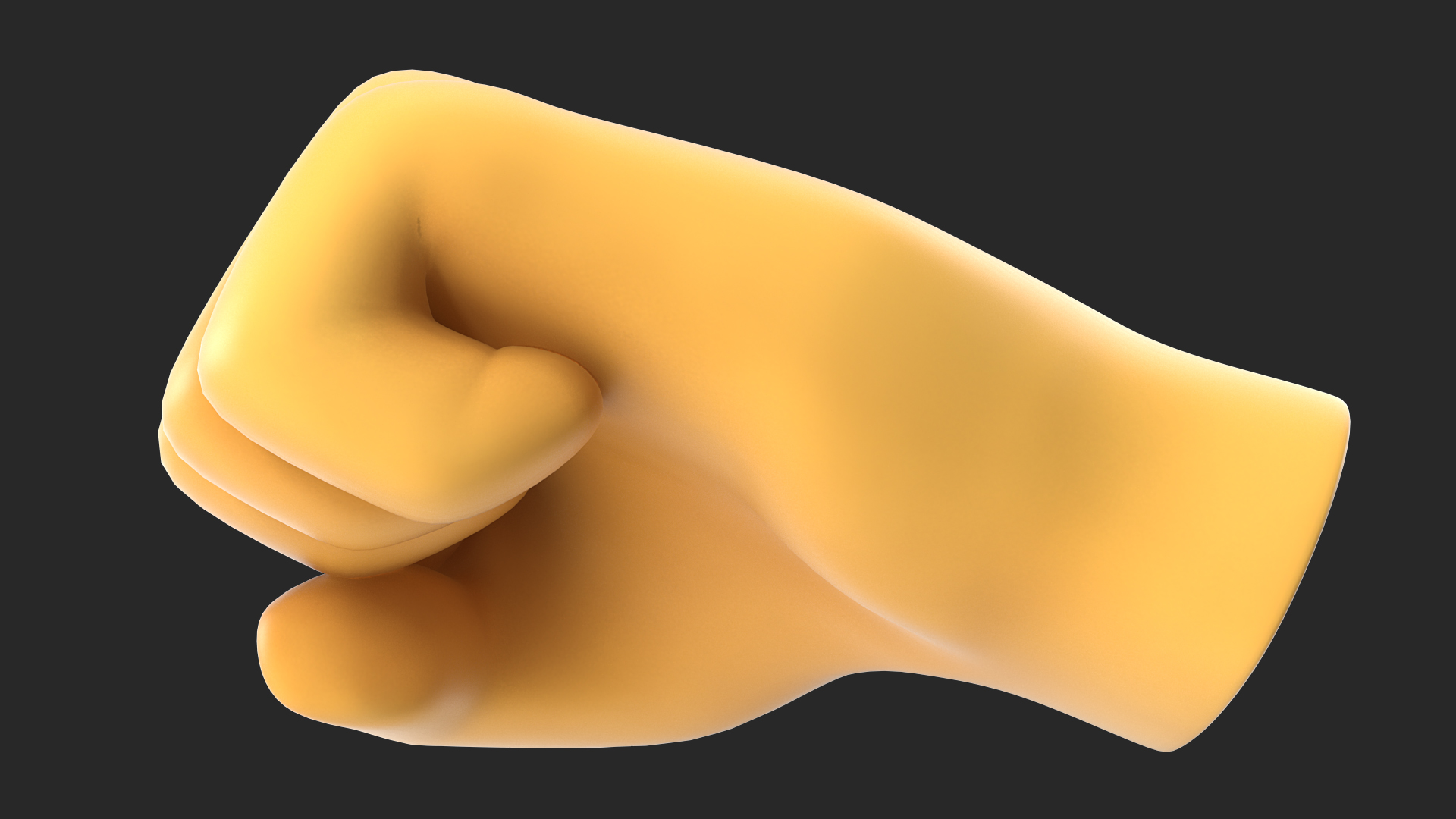 3D Right-Facing Fist Emoji model