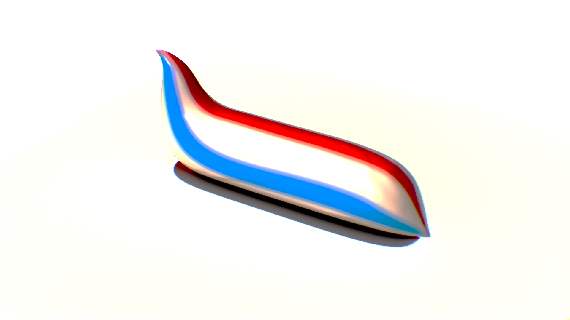 Toothpaste Blob Thee Colors 3D