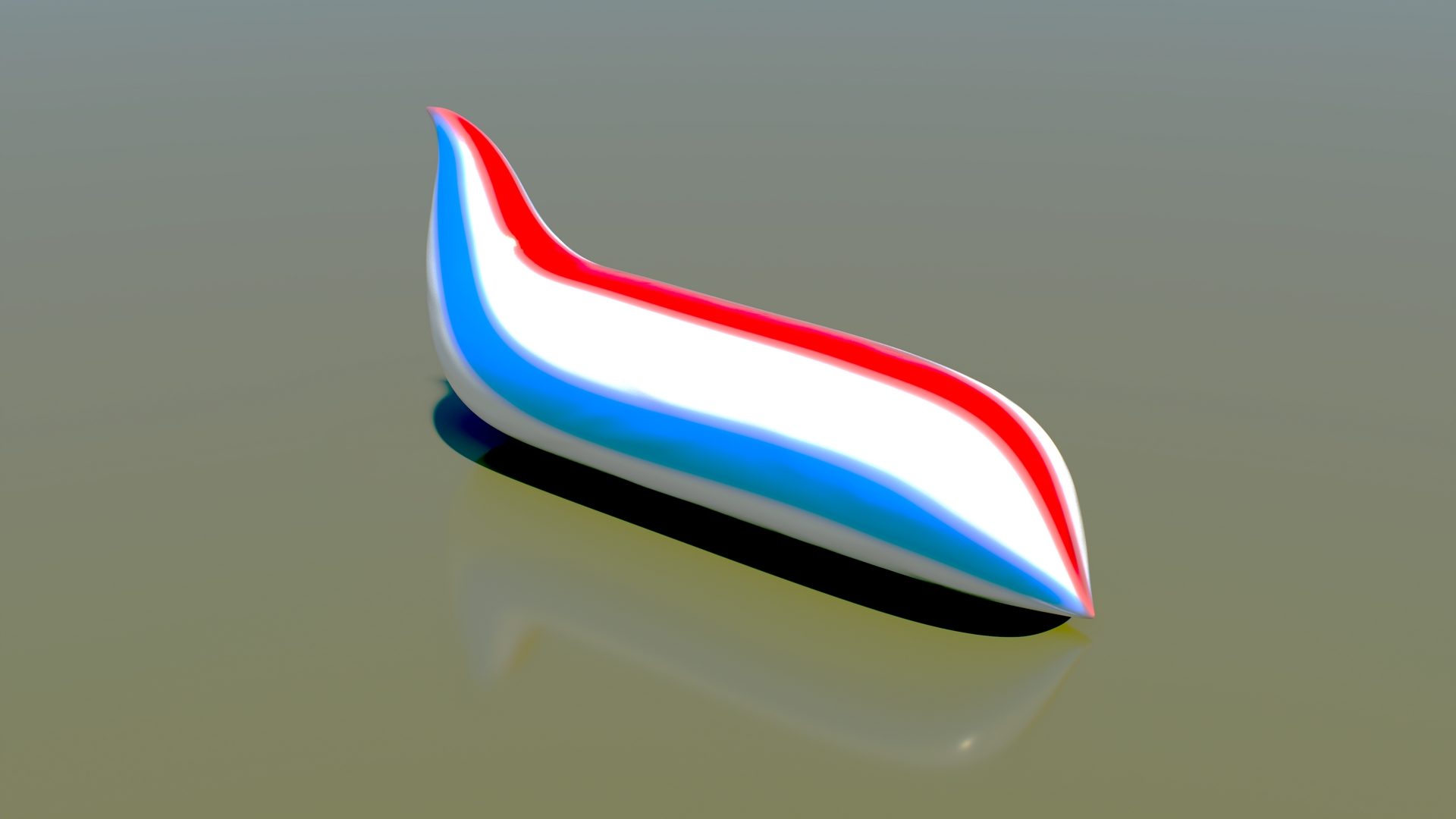 Toothpaste Blob Thee Colors 3D