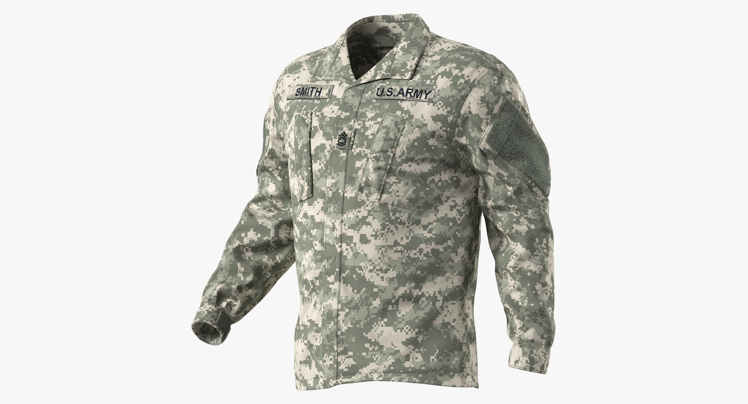 US Army Soldier Combat Uniform Marching 3D model