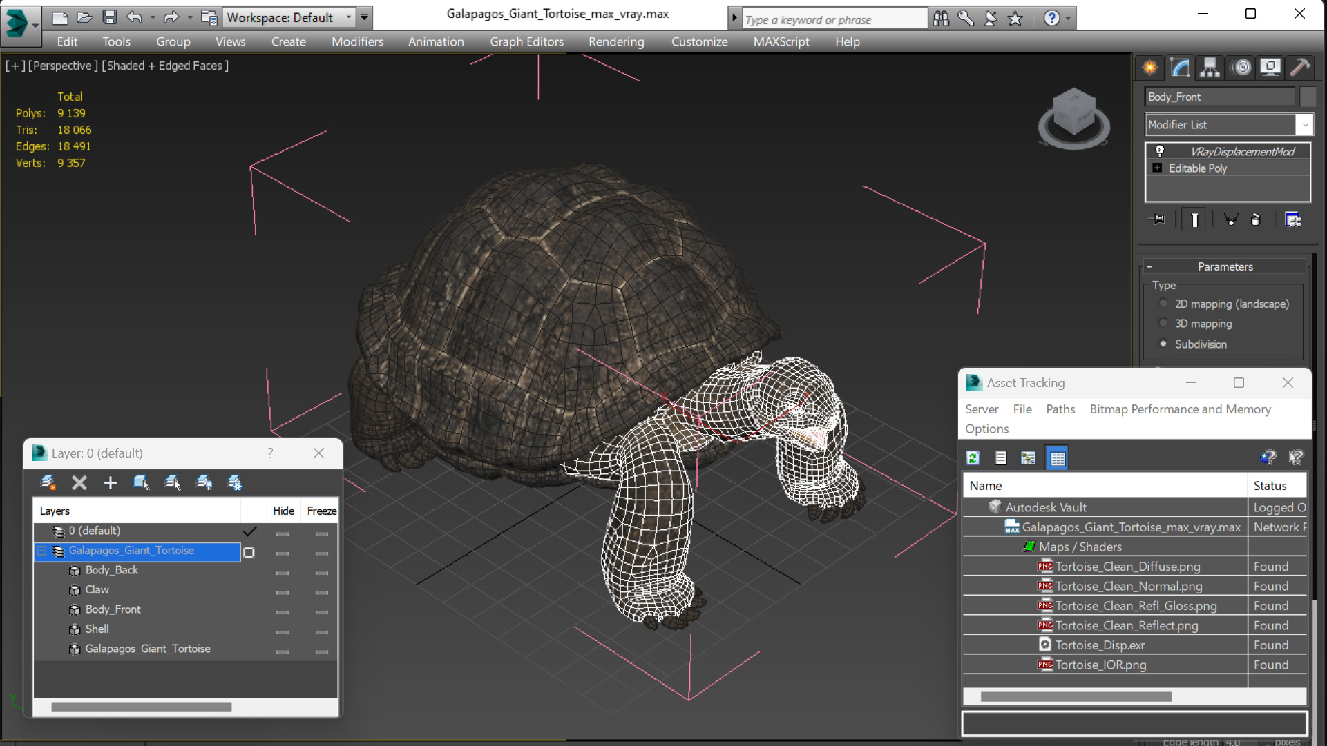 Galapagos Giant Tortoise 3D model